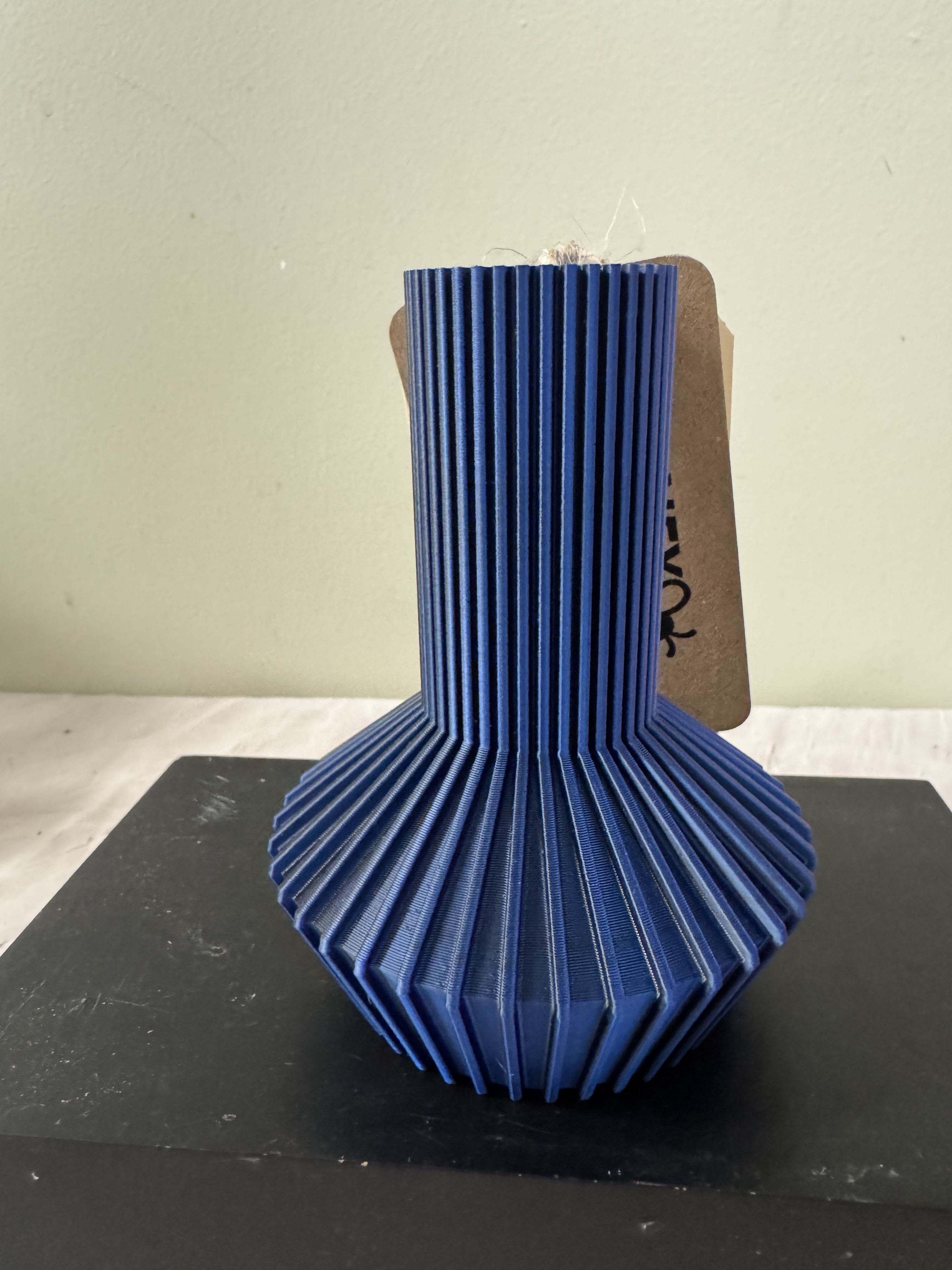 3D Color Changing Vase (small) - This product is manufactured using 3D printing, an energy-efficient process that enables on demand production while significantly reducing waste compared to traditional manufacturing methods.  Made with a biodegradable polymer derived primarily from renewable resources such as corn, sugarcane, and beets.  These raw materials are fermented to produce lactic acid, which is then polymerized to form PLA.    -Vases are ideal for both fresh and dried flowers. -Not intended for food use.  -Not recommended for outdoor use in direct sunlight.   -Handle with care -100% waterproof.  ***This item will be shipped***