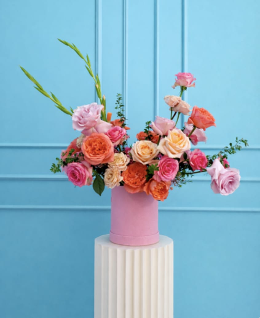 The Soft Life Tracy - The Mrs. Tracy Collection: A Mother in Full Bloom is a love letter to the woman who holds it all together gracefully, powerfully, and with style. Inspired by a cheer coach, devoted wife, and mother/ grandmother, each arrangement embodies a different facet of her: her discipline, warmth, playfulness, resilience, and elegance.  These florals are lush, joyful, and full of movement, just like the life Mrs. Tracy nurtured.   Designed in The Flower Pot BK’s signature aesthetic, this collection blends vibrant blooms with delicate textures, creating arrangements that feel both celebratory and deeply personal.  This is for the mothers who lead, love loudly, and make beauty out of everything they touch.  *Arrangements come as designed in the vase or box if pictured, wrapped in our signature paper if no vase is shown. 