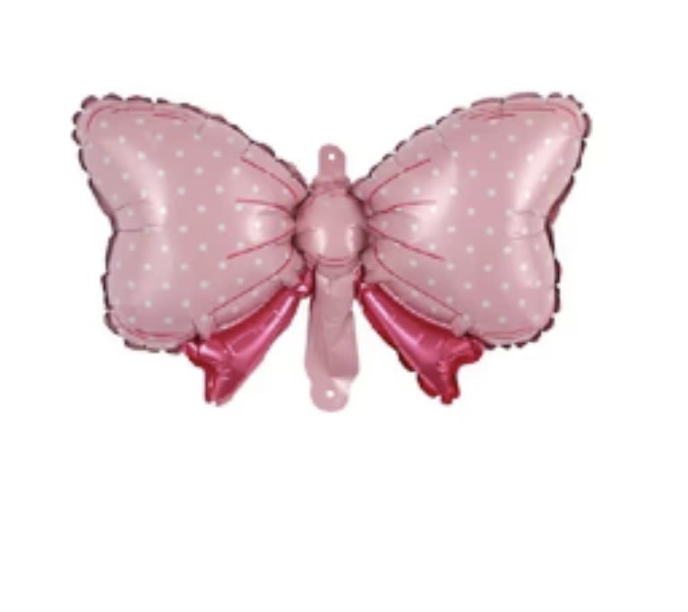 Bows Bowknot with Polka Dots - 34" Pink/Red Bows Bowknot with Polka Dots Foil Balloon