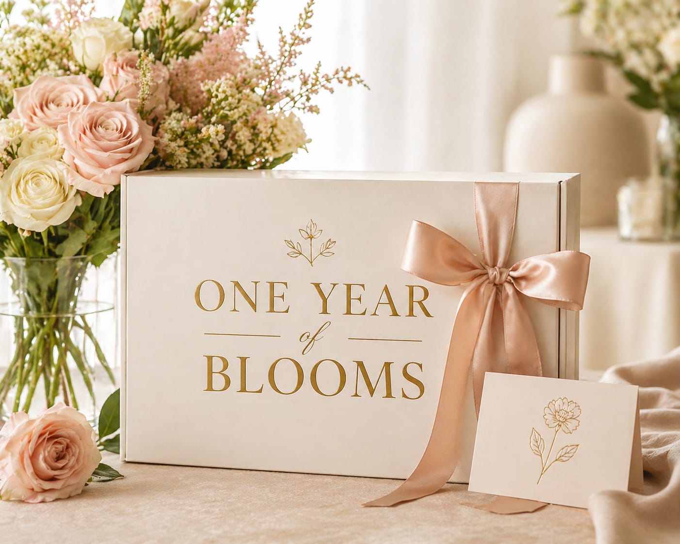 One Year of Blooms - Celebrate every month with fresh, beautiful flowers from Irvine Village Flowers. Our One Year of Blooms is a premium monthly flower subscription in Irvine, CA, designed to bring consistent beauty and joy to your home or to someone special. Each delivery includes a designer’s choice arrangement valued at $150, handcrafted with fresh, seasonal flowers and delivered on or around the 15th of every month with complimentary delivery after the initial month.   As a trusted Irvine florist, we specialize in flower delivery in Irvine and surrounding Orange County communities, creating unique, high-quality floral arrangements that reflect the best blooms of each season. Every bouquet is thoughtfully designed to feel personal, elegant, and memorable—making this subscription perfect for birthdays, anniversaries, Mother’s Day, or year-round gifting.  If you’re searching for monthly flower delivery Irvine CA, a flower subscription near Irvine, or a reliable local florist in Irvine, our One Year of Blooms offers a convenient, luxurious way to enjoy fresh flowers all year long. Irvine Village Flowers makes it simple to send meaningful, recurring gifts with dependable delivery and beautifully curated designs each month.