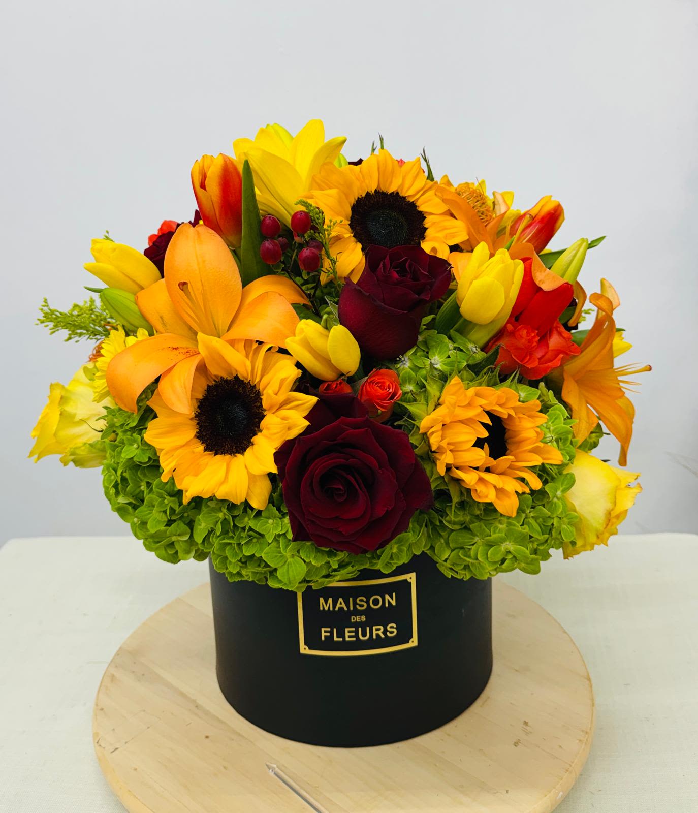 Autumn Hedgerow - It’s a great gift for any occasion, and it’s composed of beautiful fall flowers arranged in a custom flower box. A perfect way to show someone that you care. Whether you’re celebrating a  Mother's Day,birthday, anniversary, graduation, or just want to say thank you, this is the perfect flower arrangement for you.