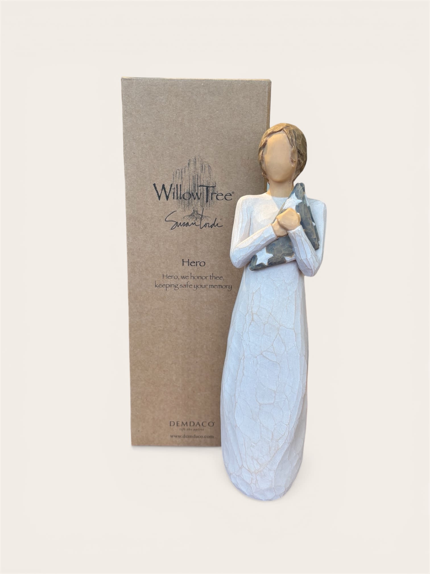 Willow Tree - Hero  - Willow Hero figurine. Graceful, and meaningful to both giver and receiver.  Approximate Height 10"