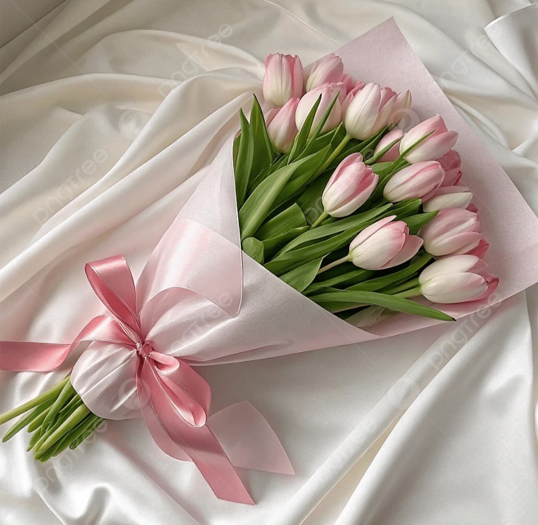 Tulips  - A fresh and elegant bouquet of 20 premium tulips, beautifully arranged to express simplicity and charm. Perfect for any occasion, these graceful blooms symbolize love, renewal, and happiness, making it a thoughtful and stylish gift.