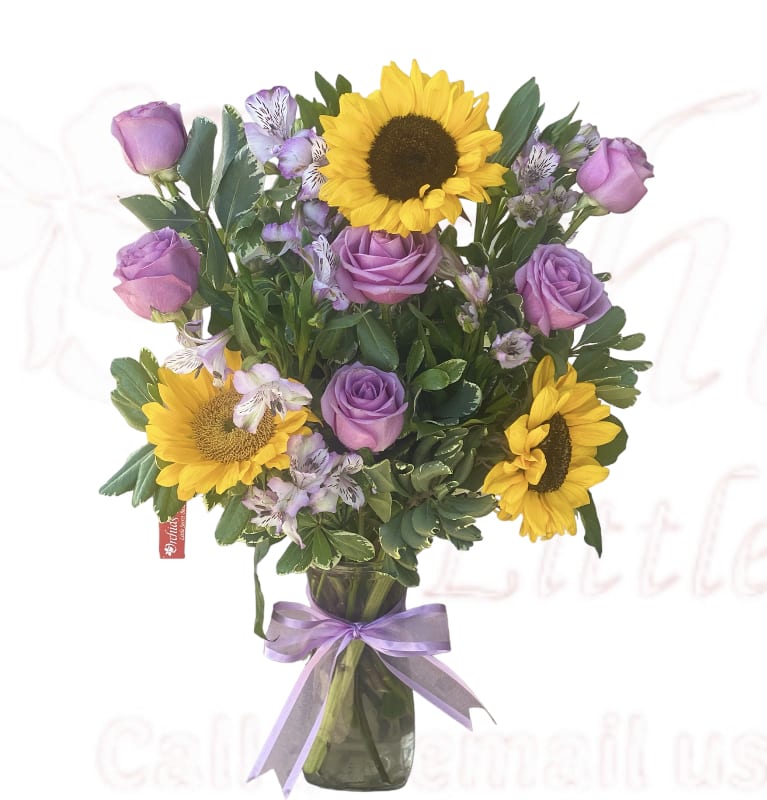   Lavender Rose &amp; Sunflower Mother’s Day Bouquet – A Gift That Feels Like Sunshine &amp; Love -  This Mother’s Day, give hera moment that makes her feel seen, loved, and celebrated! Our Lavender Roses &amp; Sunflower Mix Bouquet blends the calming elegance of lavender roses with the bright joy of fresh sunflowers—symbolizing gratitude, warmth, and unconditional love in one stunning arrangement!  Lavender roses speak of admiration and deep appreciation, while sunflowers bring happiness, positivity, and light—just like Mom has always brought into your life.  Mother’s Day surprise delivery  Grandmothers, aunties, and mother figures Last-minute heartfelt gifts that still feel deeply personal We proudly deliver this Lavender Rose &amp; Sunflower Bouquet to:   Fullerton  Newport Beach  Laguna Beach  Villa Park  Dana Point    Limited Mother’s Day availability – pre-order early for guaranteed delivery.   