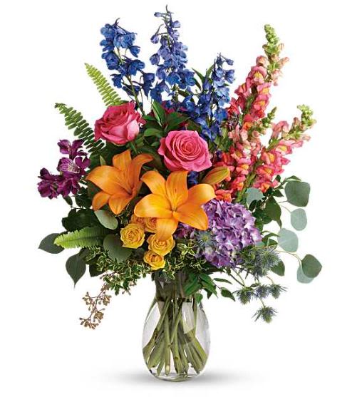 Colors Of The Rainbow Flower  -  Pet Friendly? Yes. Roses are considered non-toxic to cats and dogs. No Tip: Keep the vase stable and out of reach to avoid spills or chewed stems .   Human Allergy Note No major allergy-triggering flowers noted.   Care &amp; Longevity Trim stems slightly on arrival. Keep the vase clean with fresh water and change it every 1–2 days. Place away from direct sun, heat, and vents. Remove any fading roses promptly to help the rest last longer .   Best Occasions &amp; Situations  Birthday surprise  Congratulations  Just because  Pride &amp; self-expression gifts  Home or office cheer  Thank-you gesture  Welcome baby (non-traditional, colorful)  Why Customers Love It Bold rainbow color impact Full, gift-ready presentation Works for many occasions Brightens rooms instantly Easy to enjoy and care for