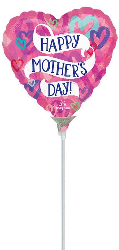 Mother’s Day Balloon Stick – Gift Decoration - Festive Mother’s Day balloon on a stick, perfect to add a special touch to any floral gift or arrangement. Bright, colorful, and ready to celebrate Mom.