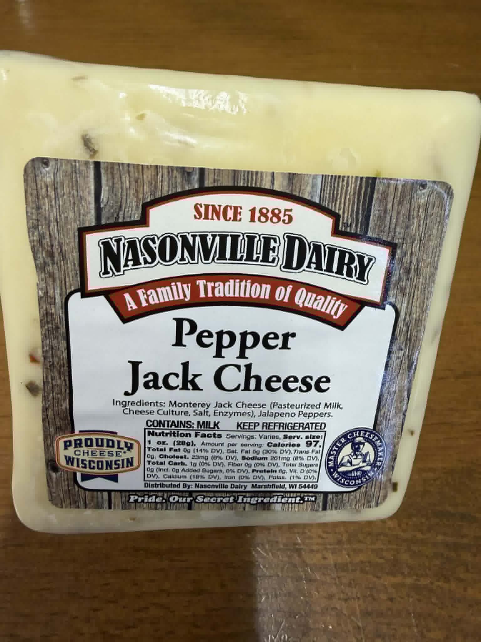 Pepper Jack - Nasonville Dairy  Pepper Jack