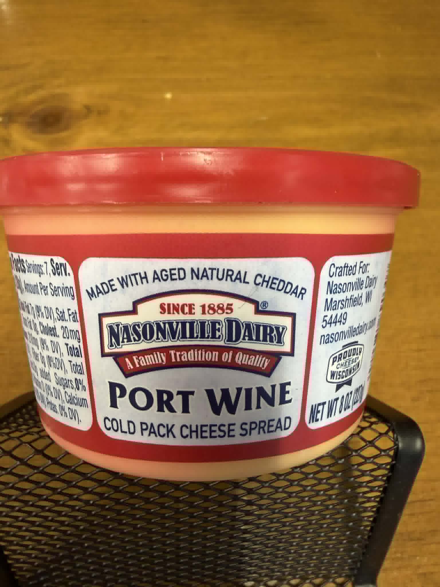 Port Wine Cheese Spread  - Nasonville Dairy  Port Wine Cheese Spread 