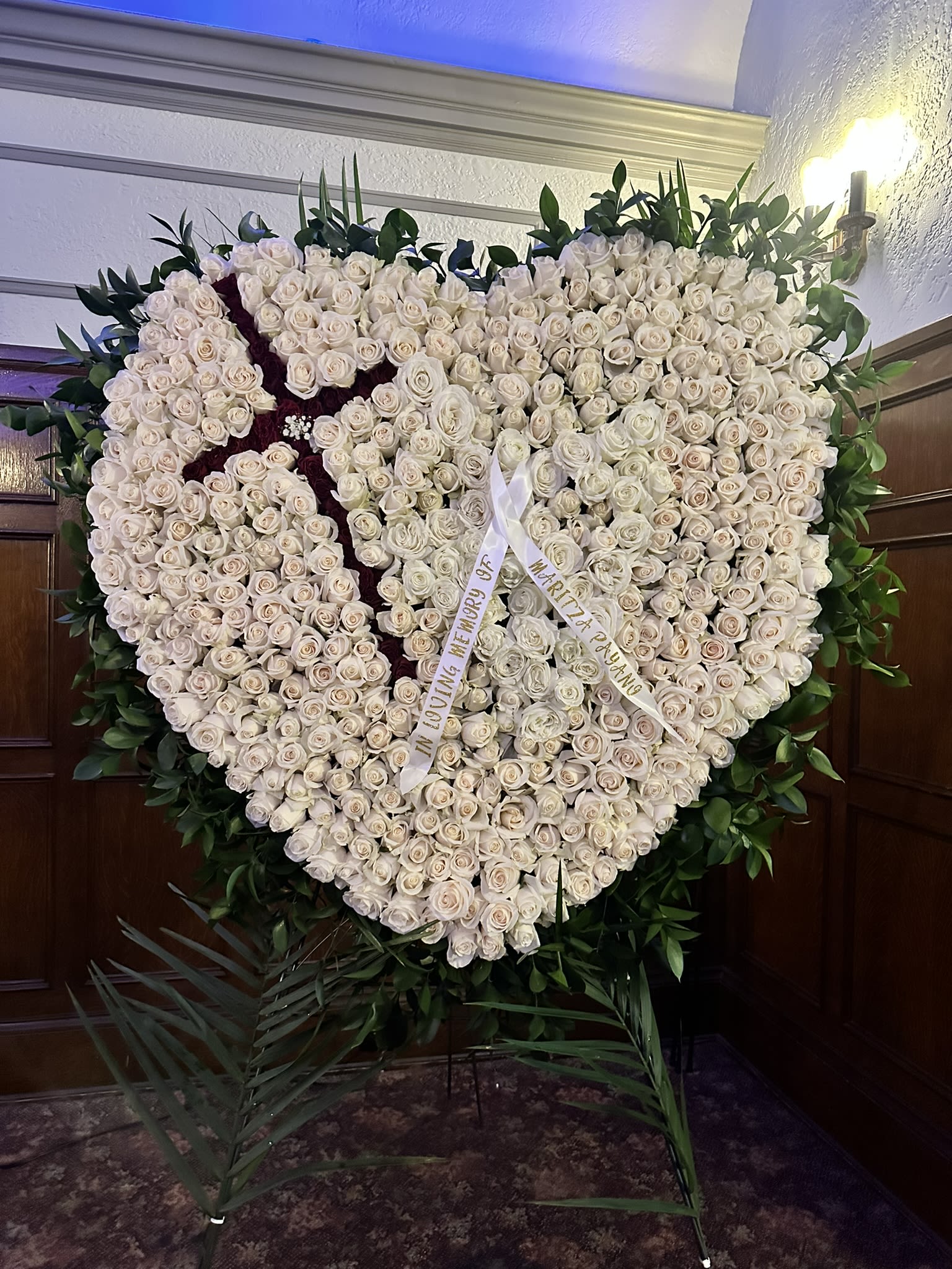 Grand Heart Sympathy Funeral Arrangement   - .