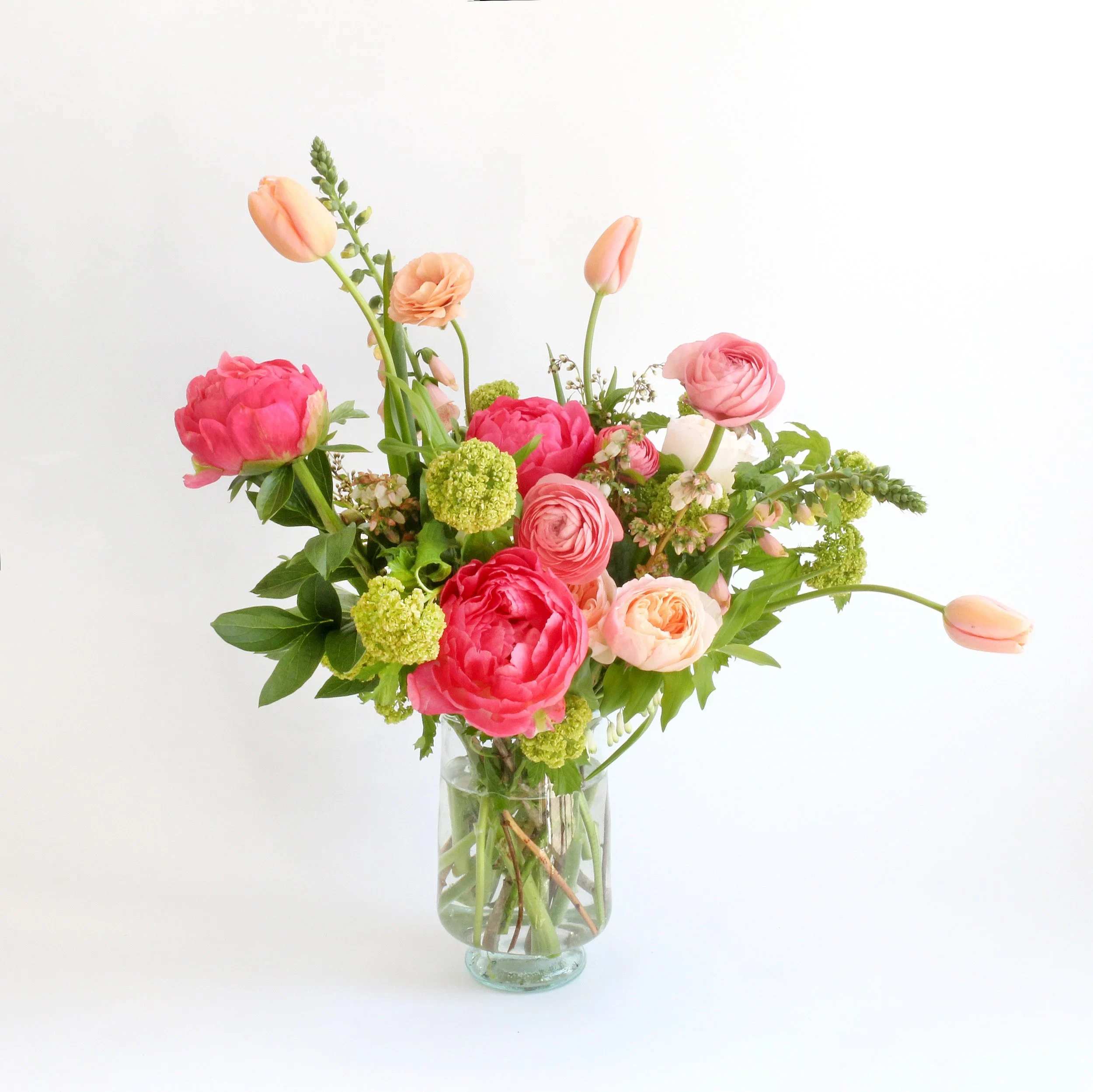Garden Delight  - Flowers arranged in a beautiful vase looking like Mom's flowers from her garden.