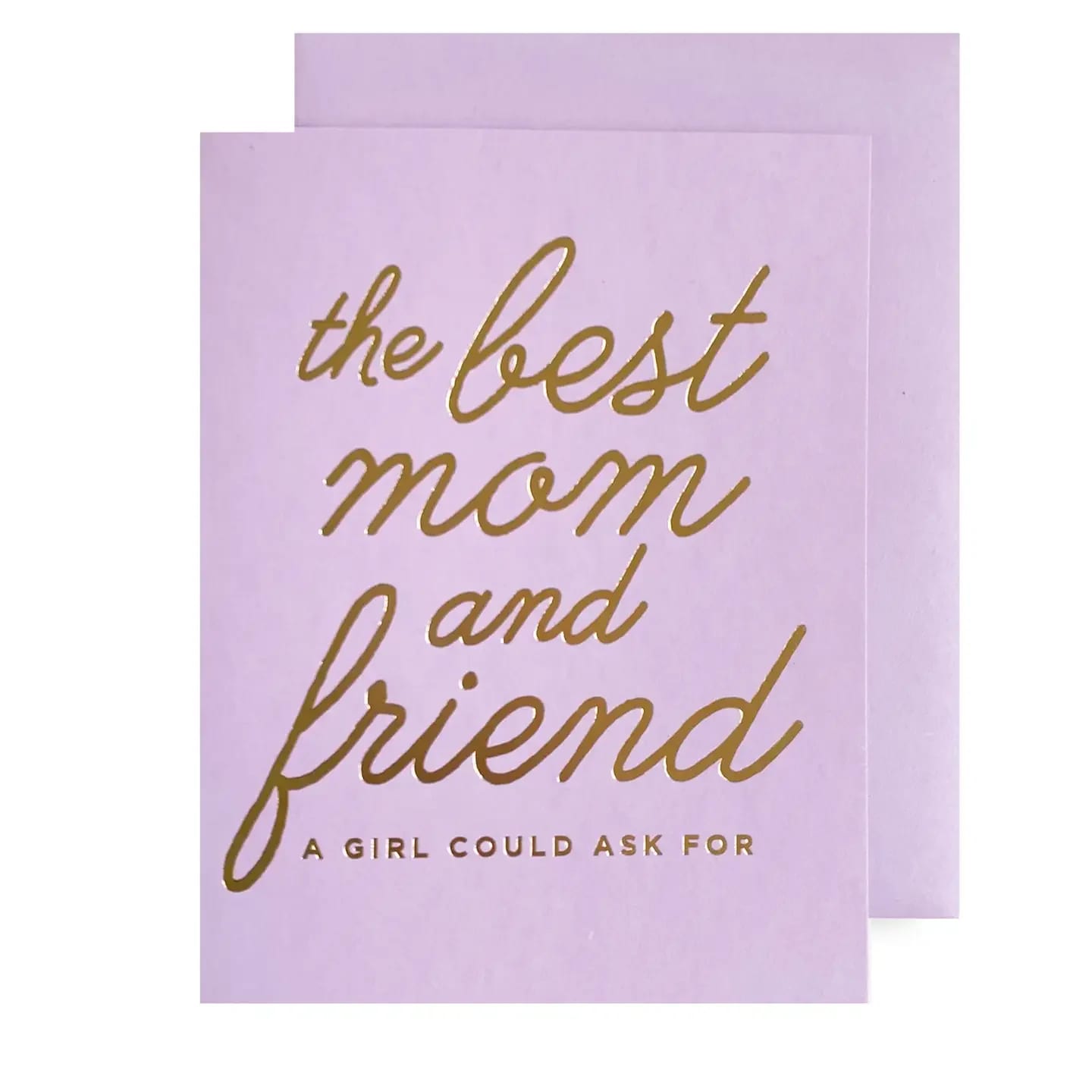 Mother Day- Best friend  - Blank inside Beautiful bright color Gold Foil 100lb Heavyweight Cardstock
