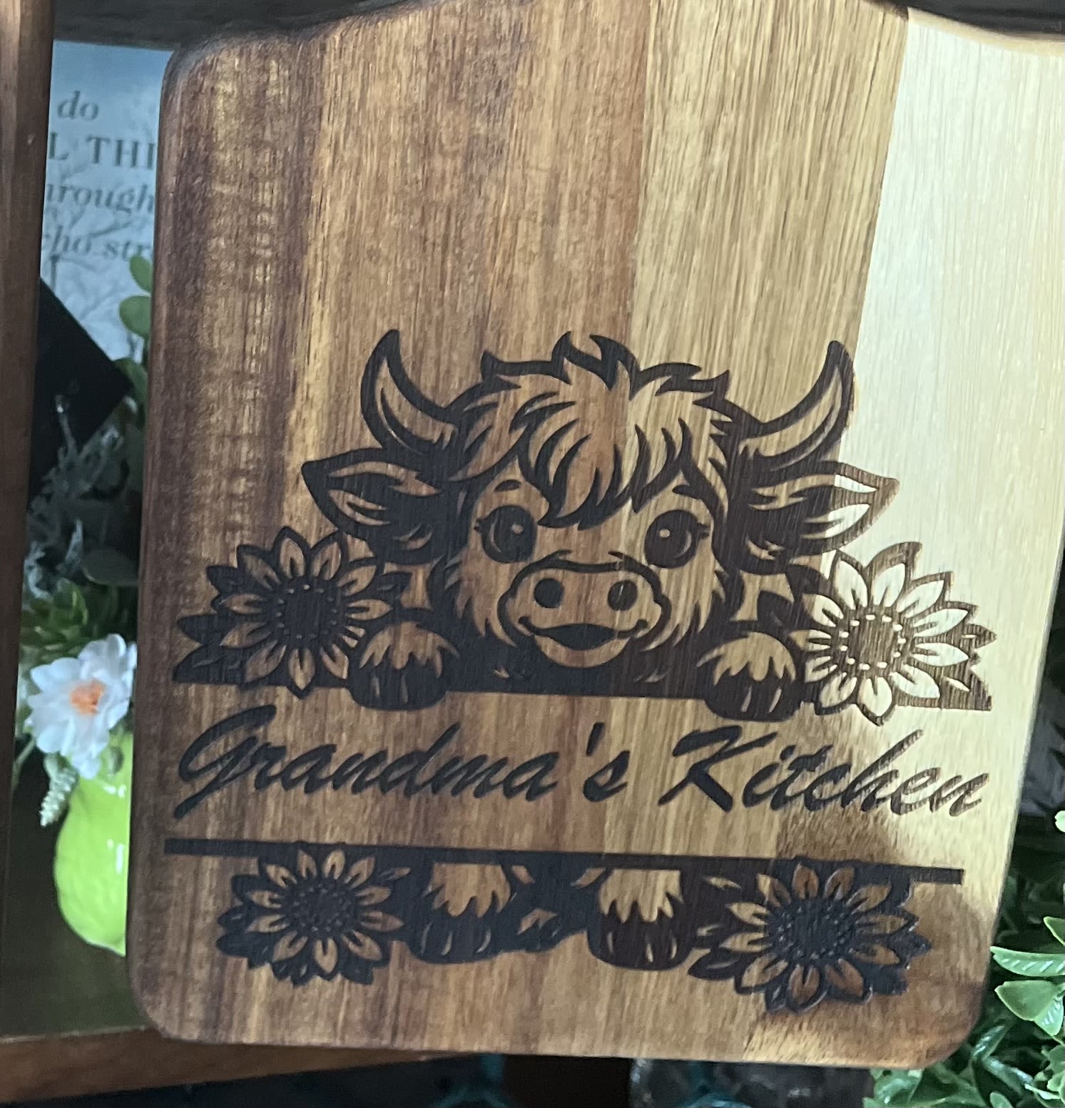 Grandma’s Kitchen Board - Handmade by Backroads Laser Creations