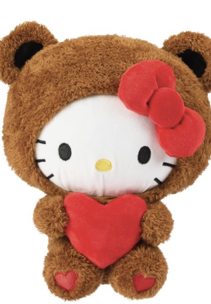 Hello kitty love - Adorable hello Kitty plushy approximately 9 inches tall, the perfect edition for every hello Kitty enthusiast