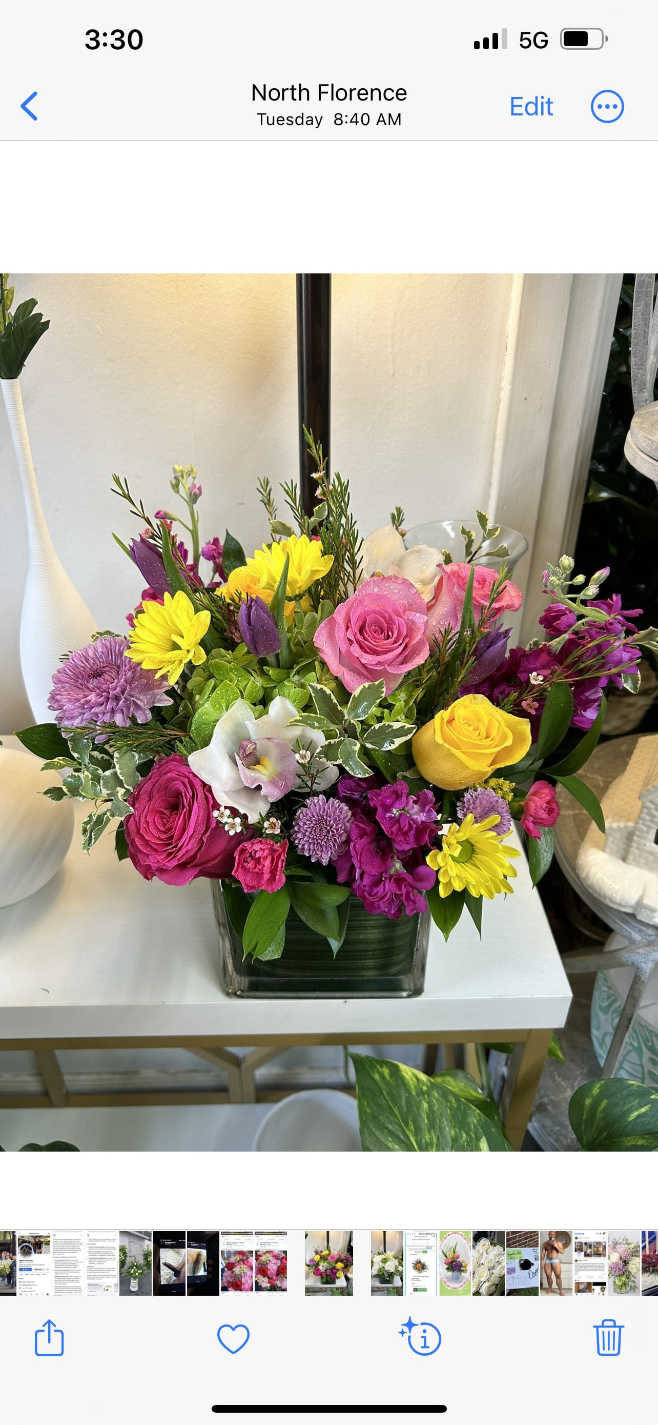 Premium mixed arrangement  - A beautiful assort of premium flowers filler and greenery  
