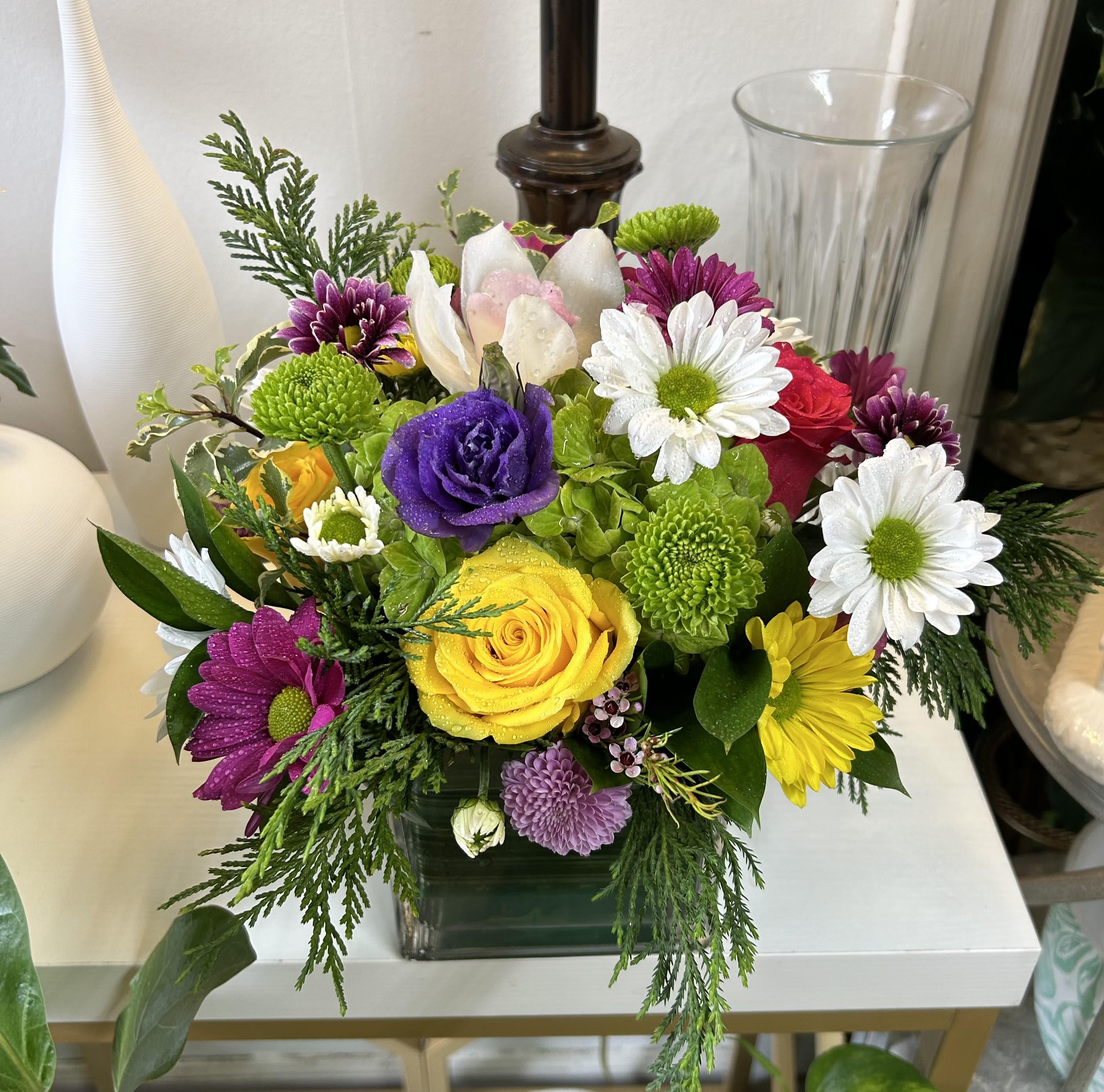 Mixed Arrangement  - A beautiful mixed arrangement with assorted premium flowers, colors, and greenery.