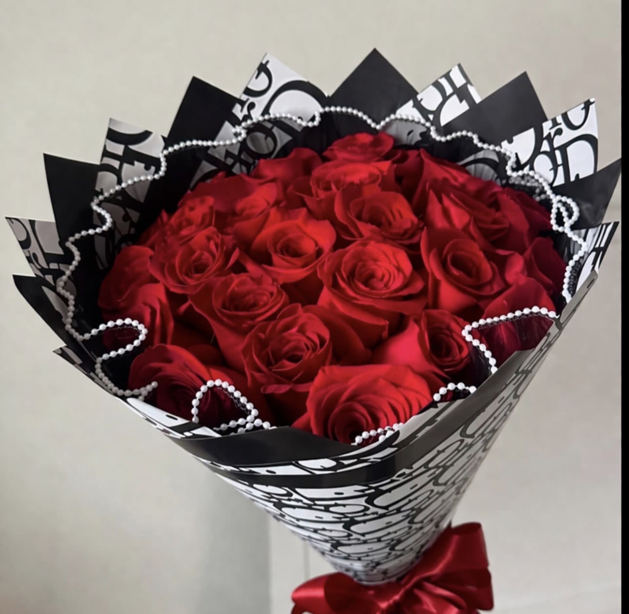 Dior Inspired Bouquet  - Standard 25 roses  Deluxe 36 roses  Premium 50 roses   Dior luxury vibes   Limited availability — order now!   Brenda’s Beauty Flowers 323-420-9151