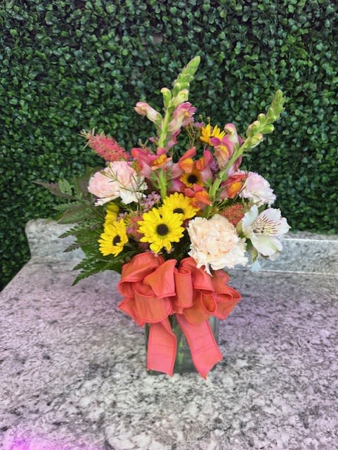 Colorful sunshine!  - A great arrangement for plenty of occasions! It is just the right colors for spring and summer! 