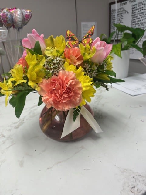 All things alstro, carns &amp; tulips!  - A cute spin on our original all things alstroemeria and carnations! We added tulips for a fun variety! Colors will vary! 