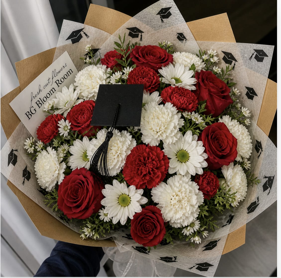 Western Wrapped Bouquet - A gorgeous, western themed wrapped bouquet! Perfect for your grad. 