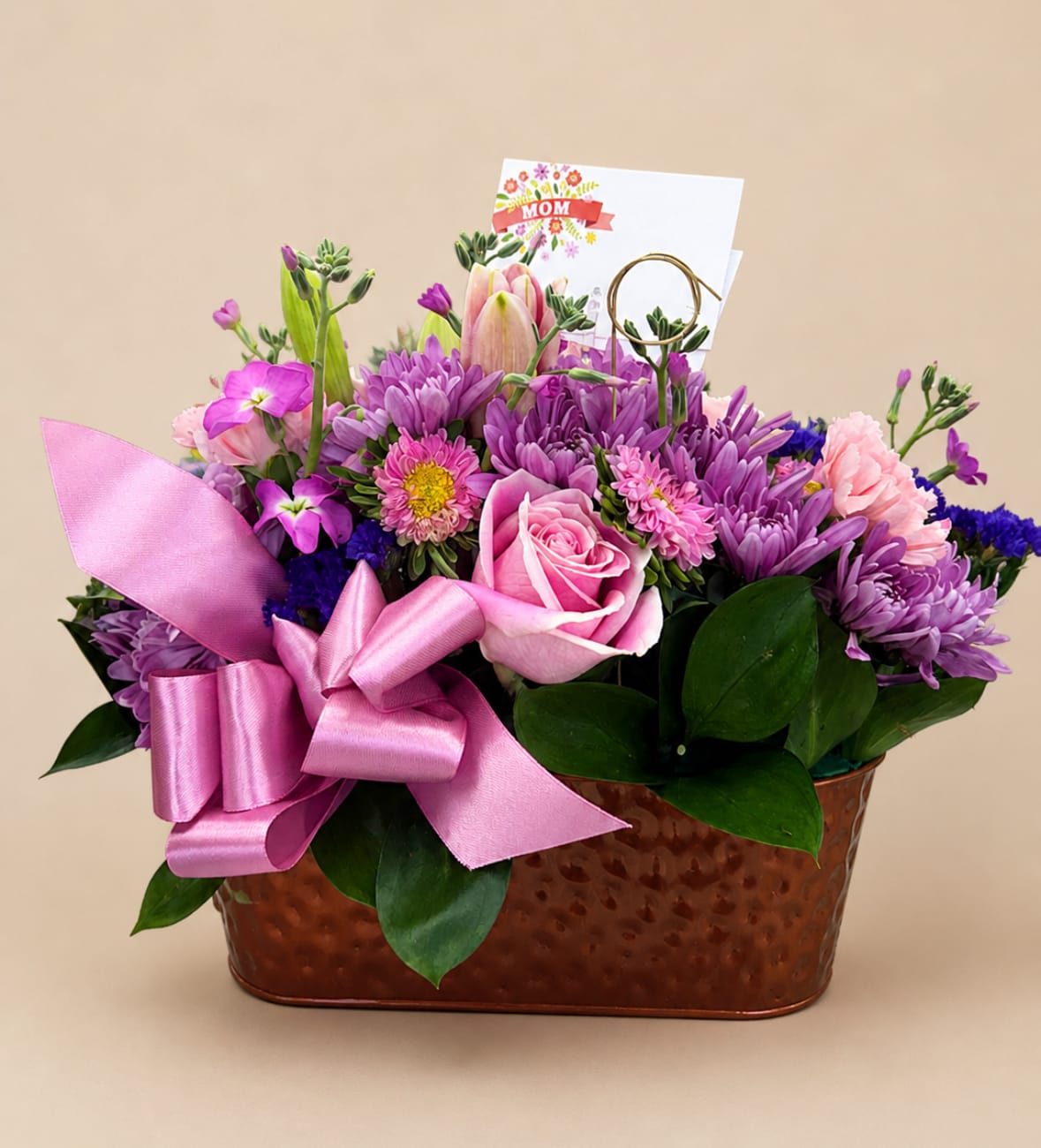 Petals for Mom - A lush, feminine Mother's Day bouquet designed to make Mom feel truly celebrated. 