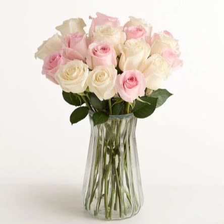 Lovely Mom Roses  -  Pet Friendly? Yes - According to ASPCA guidelines, Roses and Salal are considered non-toxic to cats and dogs. However, ingestion of any plant material may cause mild stomach upset in household pets.  Keep out of reach of curious pets to prevent the vase from tipping.    Human Allergy Note : No major allergy-triggering flowers noted.  As a practical caution, keep the water fresh to prevent bacterial growth which can sometimes irritate sensitive noses.   Care &amp; Longevity : To enjoy your roses longer, keep the vase filled with cool, fresh water.  Every two to three days, carefully remove the roses to trim the stems at an angle and clean the vase thoroughly.  Keep the arrangement away from direct sunlight, drafts, and heating vents, and remove any petals that begin to fade to keep the rest of the bouquet healthy.   Best Occasions &amp; Situations :   - Milestone birthdays  - Mother’s Day surprises ️ - Thinking of you / Sympathy  - Work anniversaries  - Get well soon  - Housewarming gifts  - New baby celebrations  Why Customers Love It : - Sophisticated Color Palette: The blend of cream and blush pink is timeless and elegant. - Gift-Ready Presentation: The textured ceramic vase is a high-quality keepsake. - Pet-Safe Peace of Mind: A beautiful option that doesn’t pose a risk to furry family members. - Versatile Sizing: Fits perfectly on dining tables, mantels, or entryway consoles.