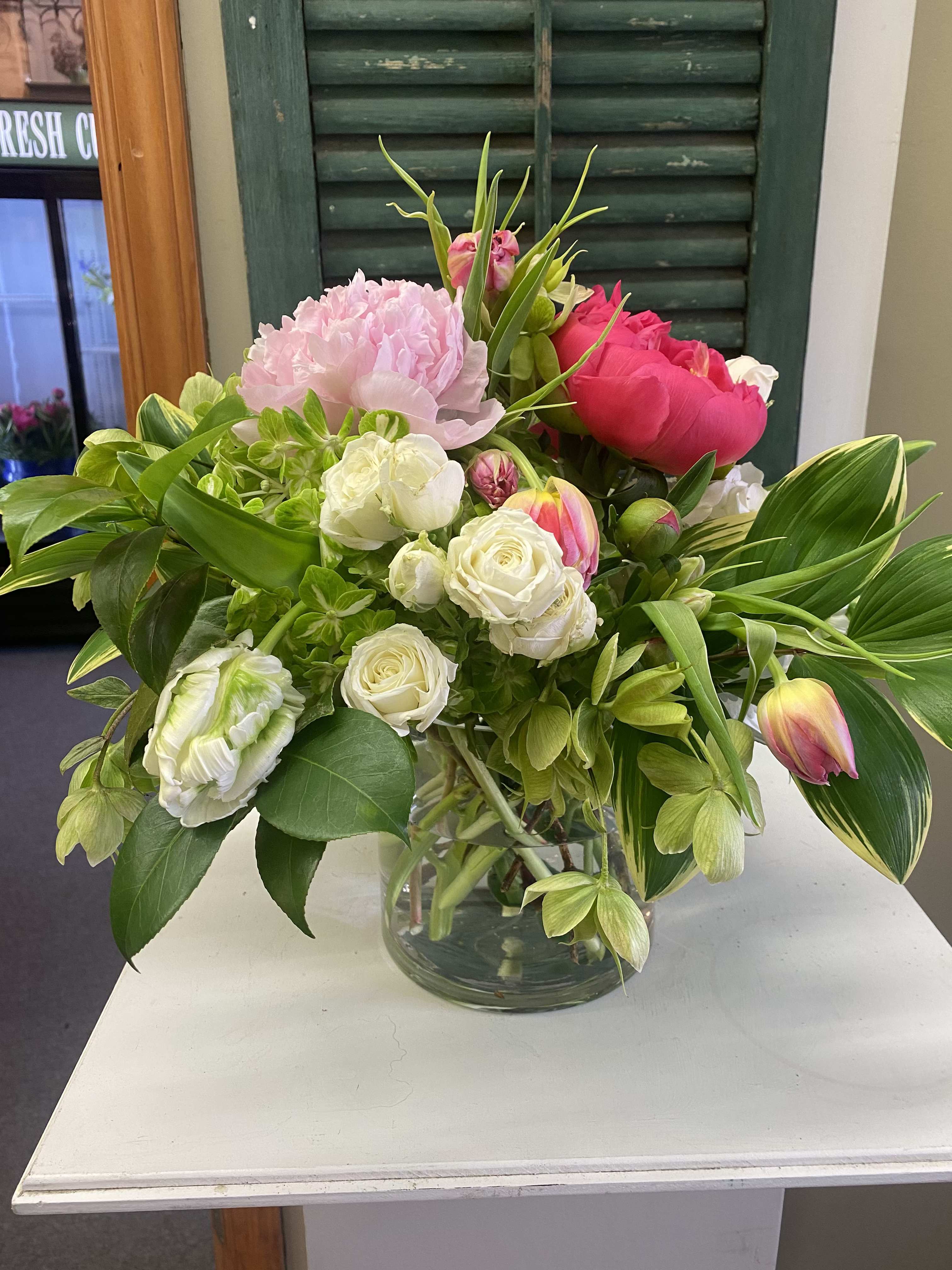 Your Mother Should Know - Bouquet will include peonies, tulips, hydrangea and much more! Great for your Mother's Day gift.