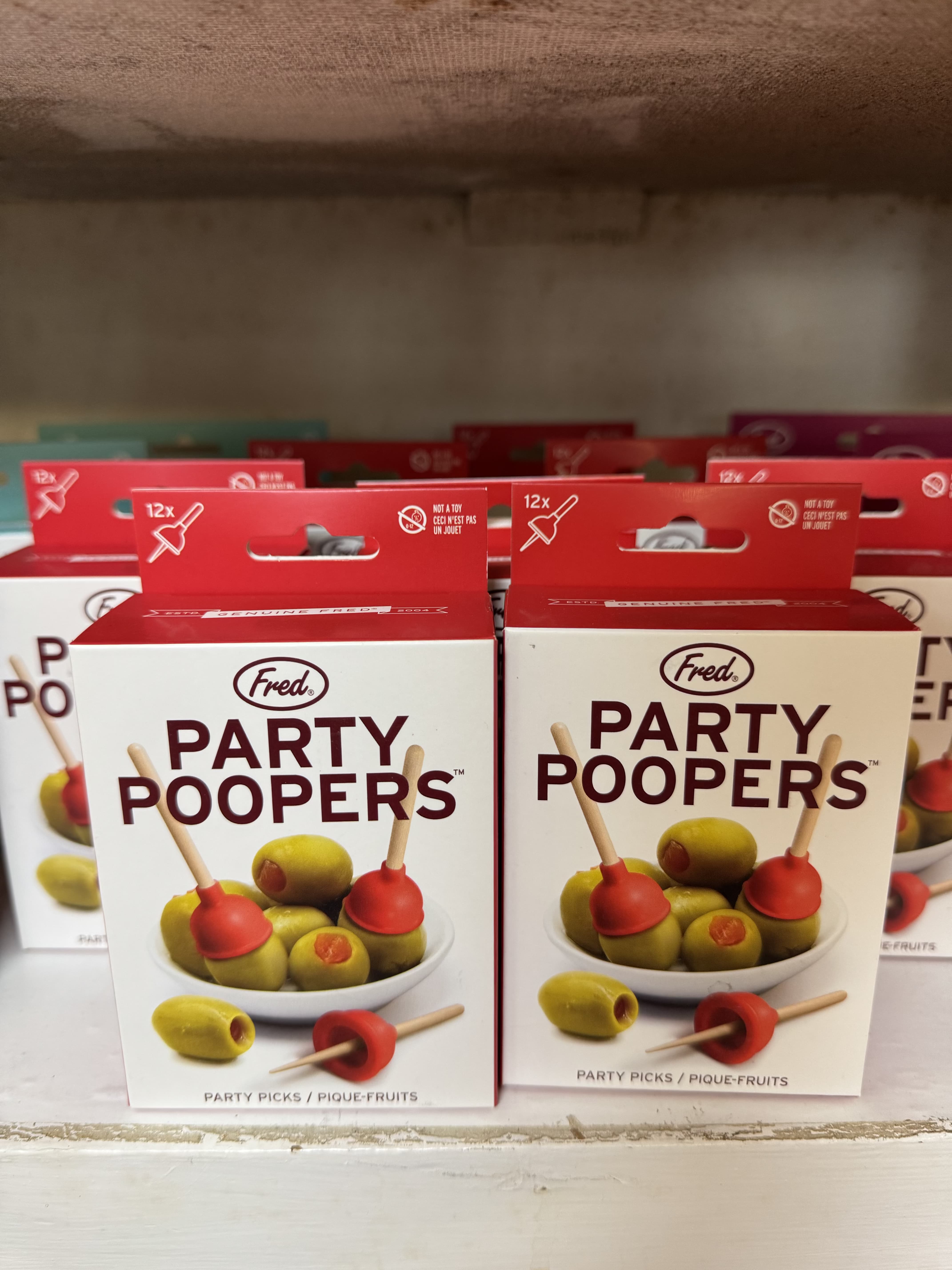 Party Poopers Party Picks - Add a pop of fun to your snacks and cocktails with these playful party picks- perfect for olives, garnishes, and entertaining. 