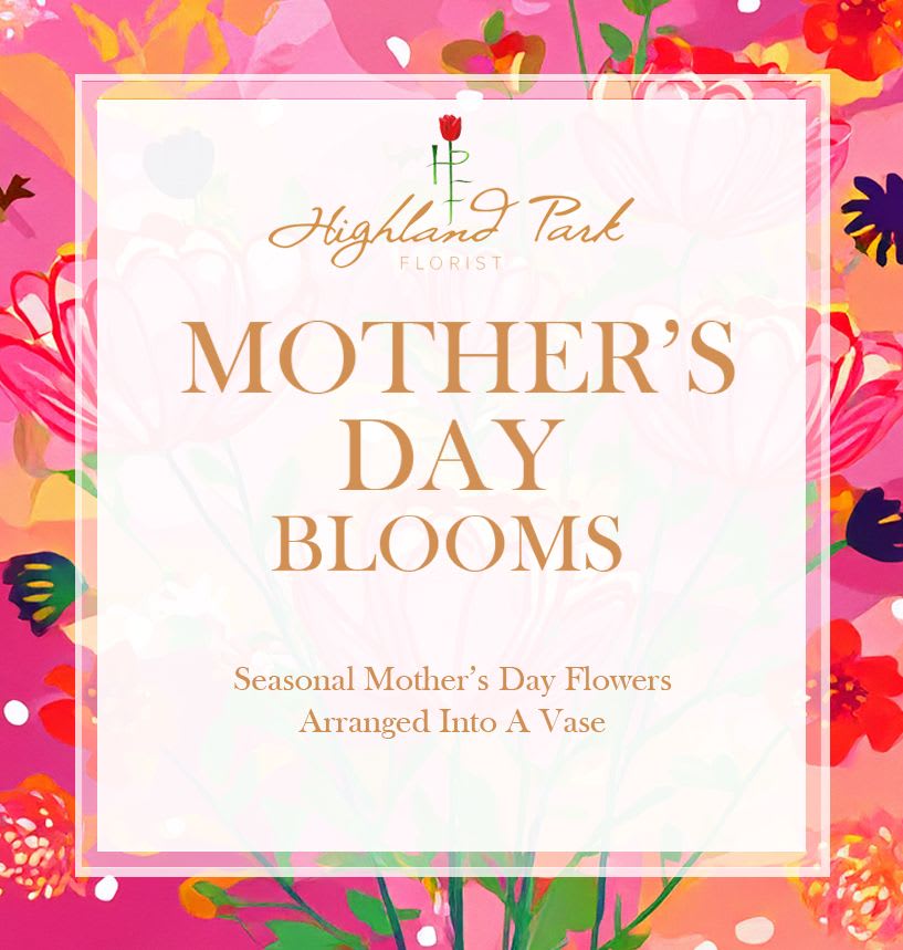 Mother's Day Blooms (Vase) - Seasonal Mother's Day flowers arranged into a vase.   *Please let us know if you had a certain style/color scheme in mind (ex. bright, pastels, spring, rustic, wild, etc.)