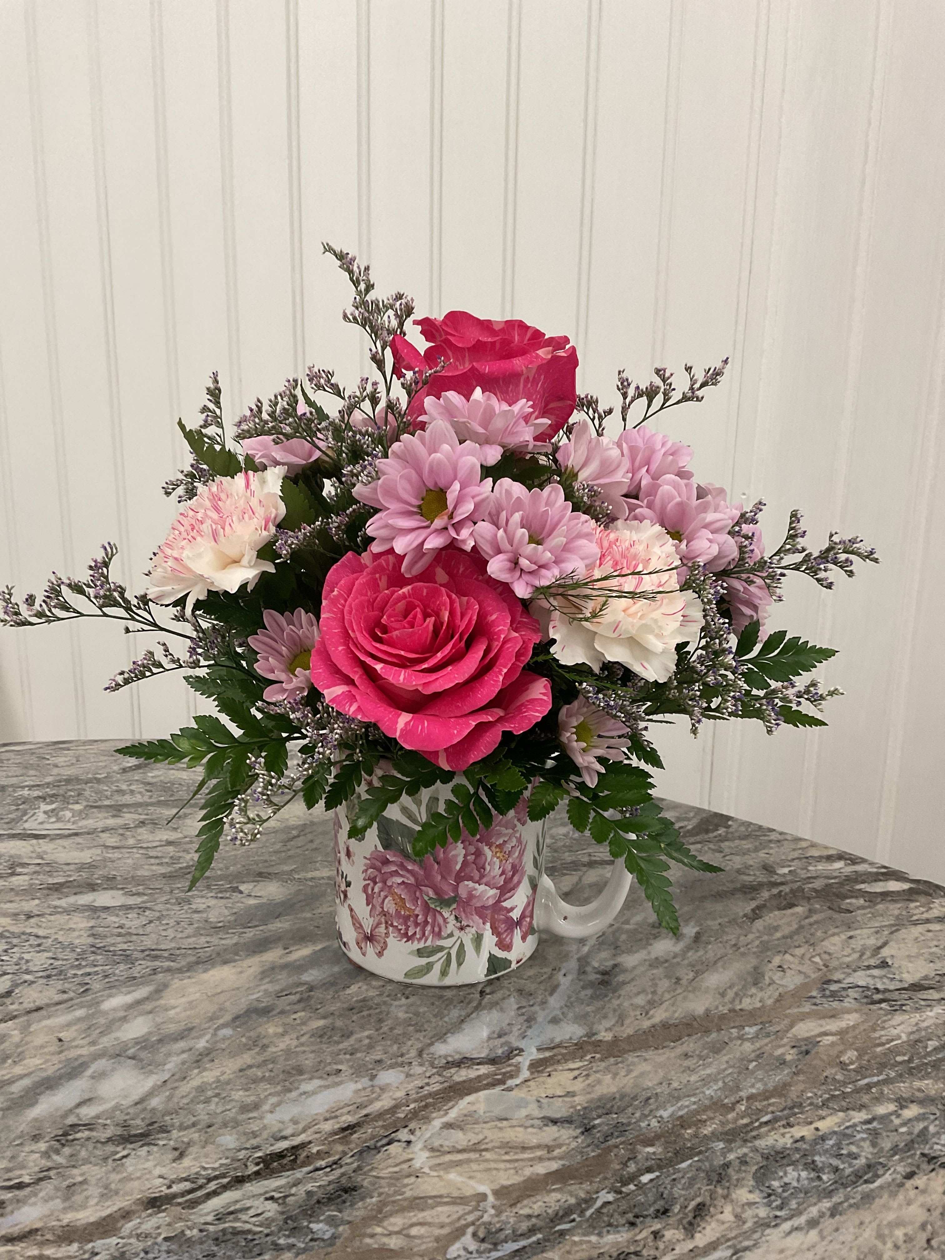 Mothers Cup-O-Appreciation - A beautiful arrangement in a cute mug perfect for that special someone who brought you into this world!