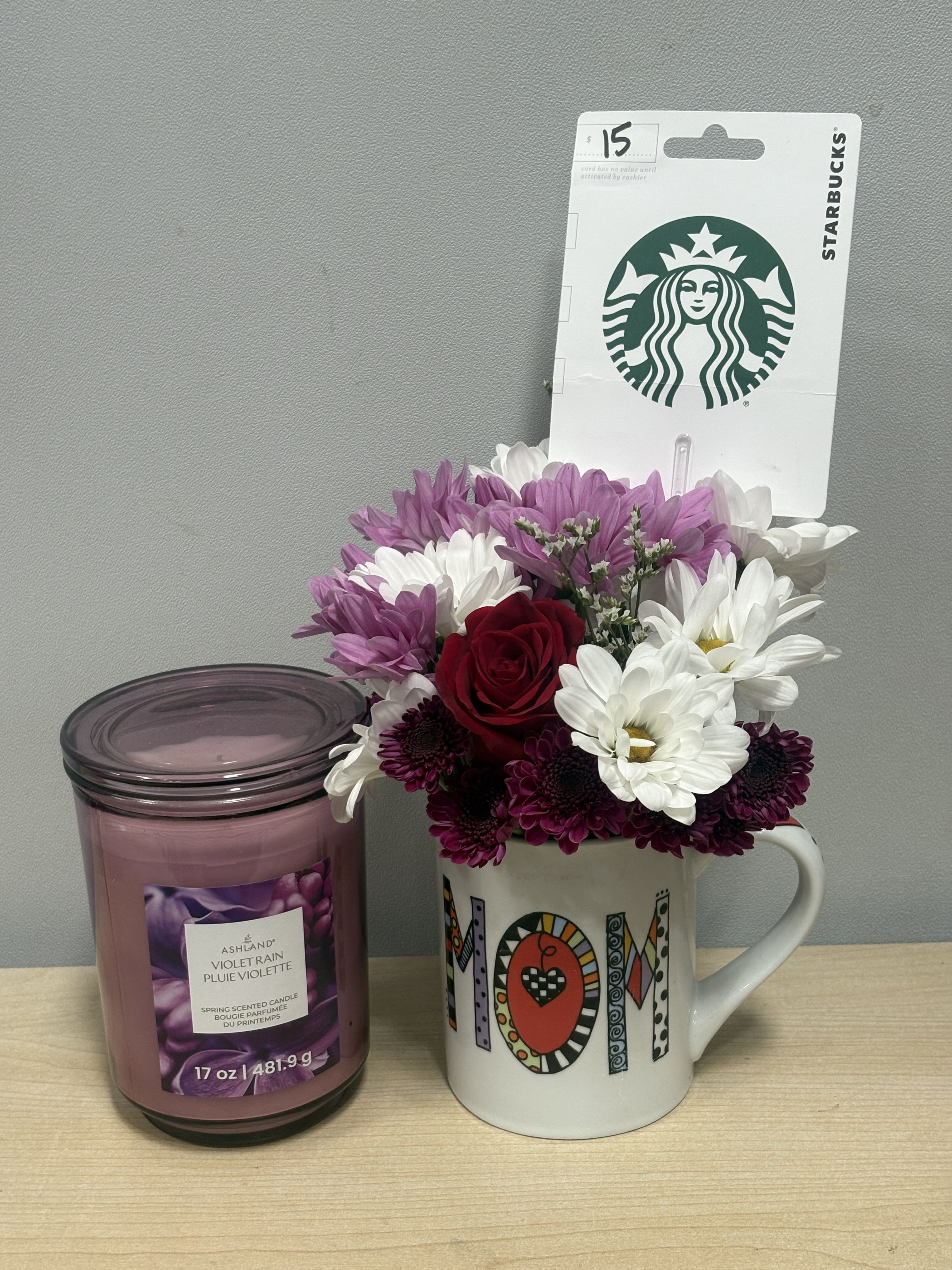 Moms Day Mug, Starbucks &amp; Candle - As shown 