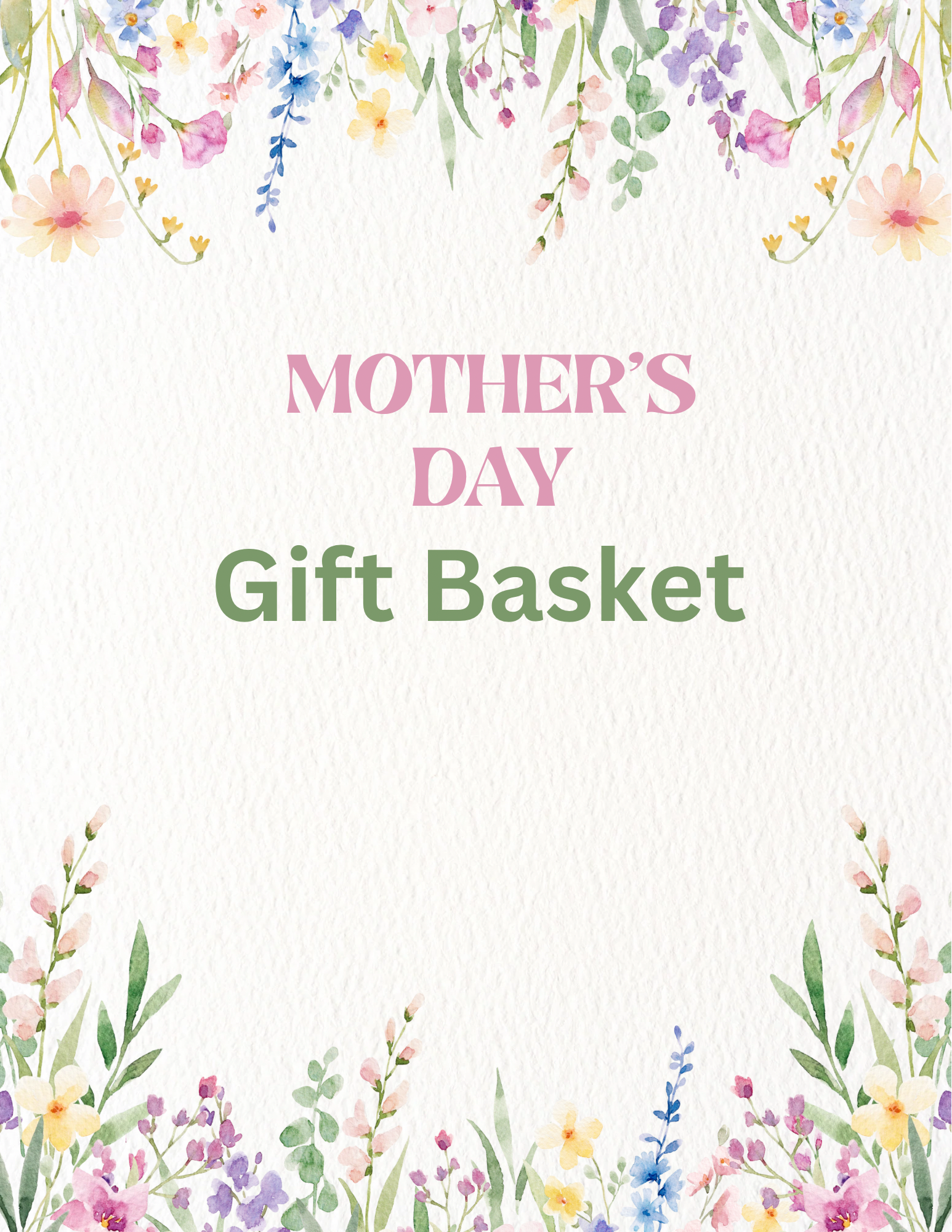 Mother’s Day Gift Basket  - Not sure what to send? Let us create the perfect custom gift basket for you! Each basket is thoughtfully designed using a handpicked selection of items from our shop based on your chosen price range. Your basket may include beauty products, candles, baked goods, framed art, coffee mugs, cozy gifts, seasonal favorites, and more. Every basket is unique and created with care, making it a one-of-a-kind gift! Let us do the shopping and create something beautiful for you!
