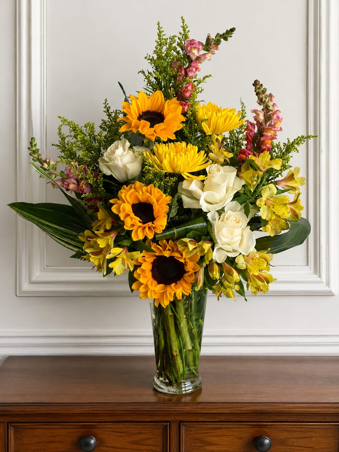 Reisling  - A cheerful arrangement of yellows and whites. 