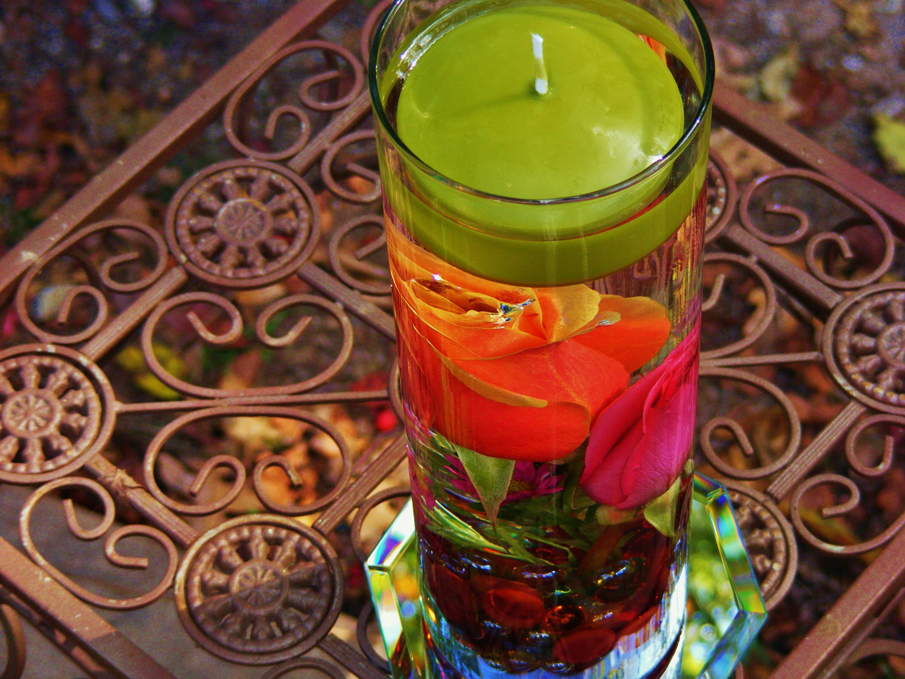 Magical! - Beautiful Submerged Flowers with Floating Candle! 
