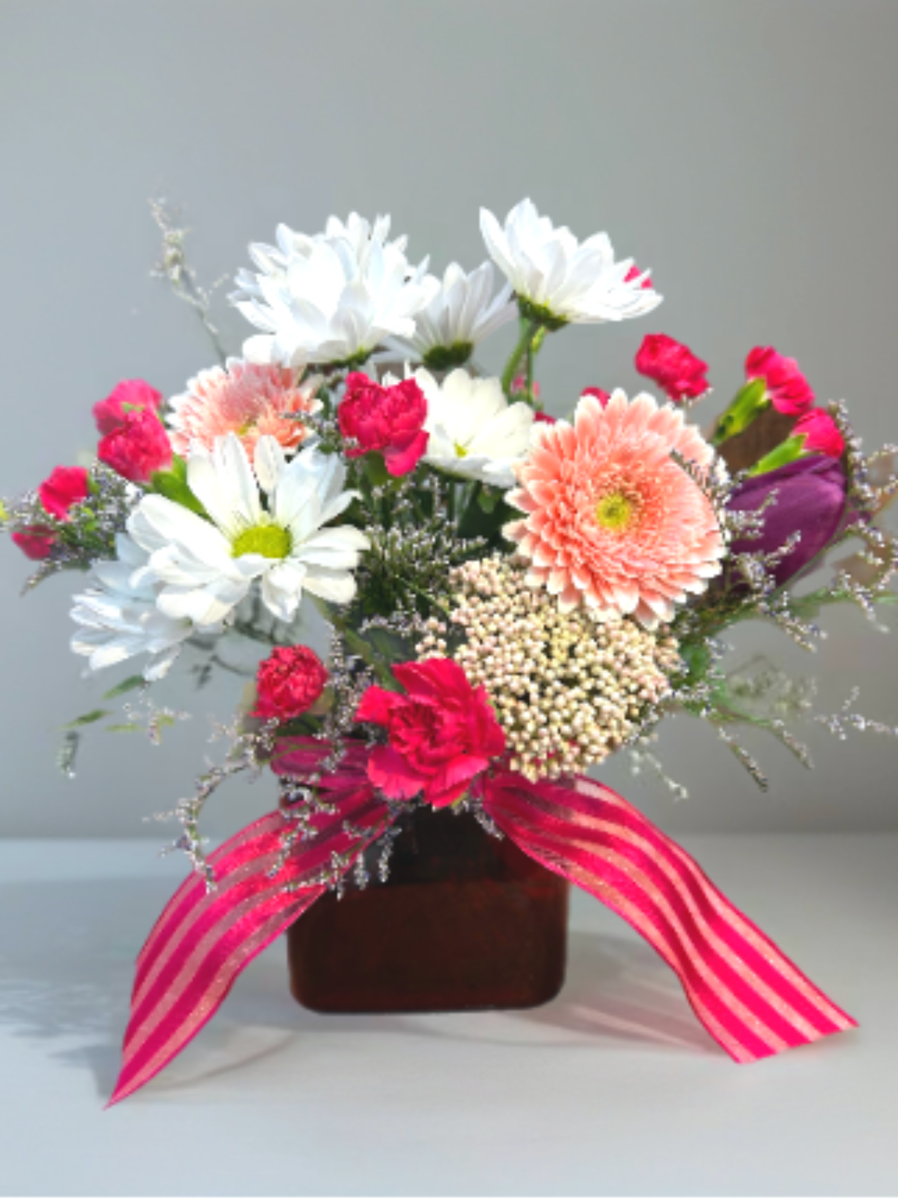 Blushing Sweetheart - The perfect combo of pinks and white feels soft, romantic and a little dreamy. 