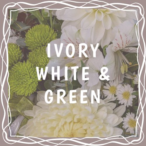 Ivory, Whites &amp; Greens Arrangement- Vased - Embrace the beauty of simplicity with our Ivory, Whites, and Greens Arrangement. This elegant bouquet features a serene combination of ivory, white and green blooms, complemented by lush foliage. Each arrangement is meticulously crafted to create a timeless and graceful display, perfect for adding a touch of understated elegance to any setting. Ideal for special occasions or as a thoughtful gesture of appreciation.  The designs we create are custom and the blooms and containers will vary. We use the freshest product available to create the perfect floral combination for the recipient. If you have any special requests, please add those in the "special instructions" portion of your order to help us dial in your vision. Otherwise, our skilled designers, Sara &amp; Brett, will take it from here!  *Please note that photos are examples only – floral selection will vary.*  Standard Size is an excellent desk top size  Approx. Dimensions: 12”H x 9”W  Deluxe Size is a great centerpiece size (thinking table size) Approx. Dimensions: 16”H x 12”W  Premium Size is a wonderful size for an island, showroom or office Approx. Dimensions: 20”+H x 16”+W
