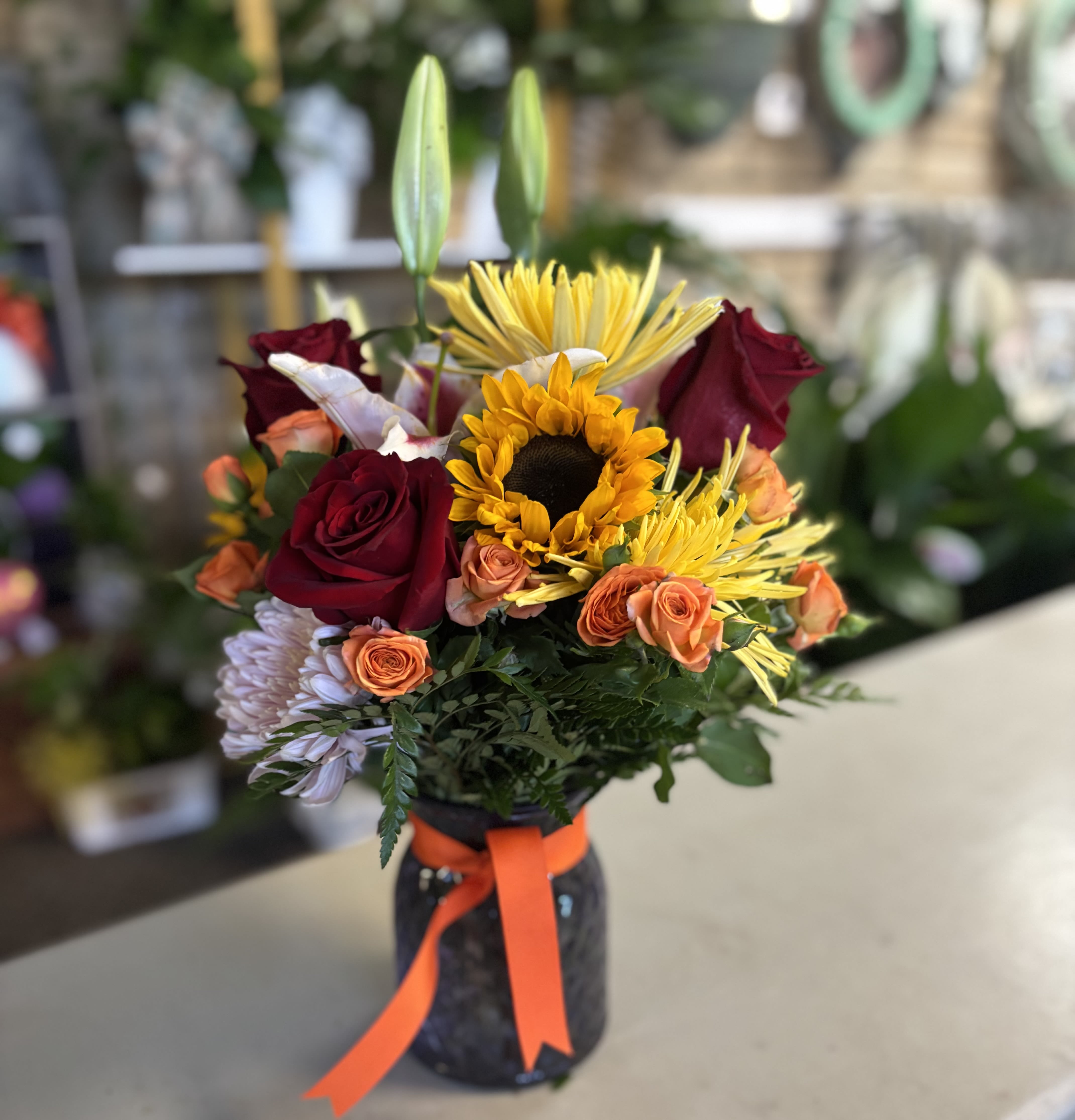 Splash of orange  - *Reasonable flower substitutions may be made due to availability