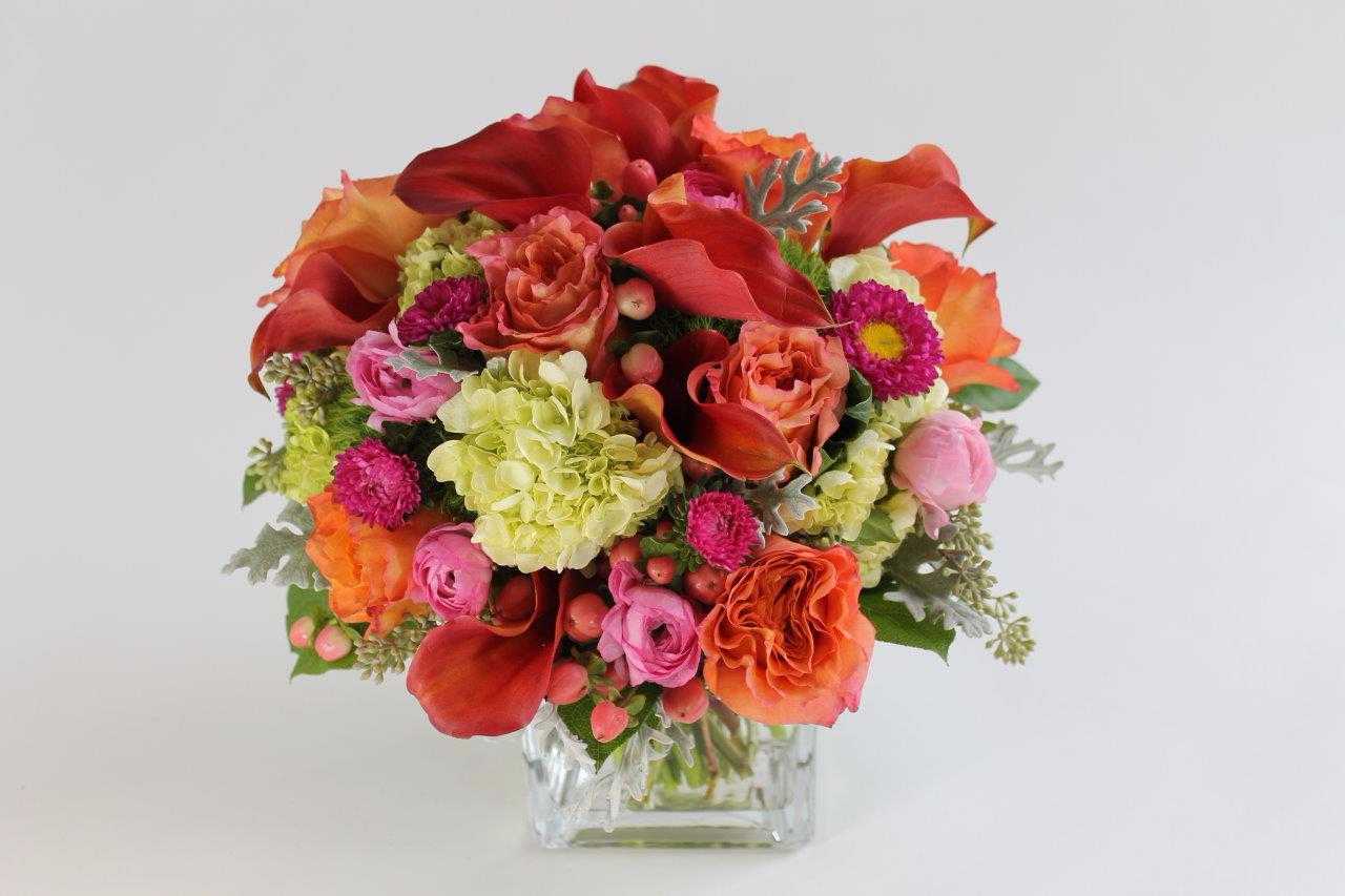 Cezanne Bouquet - The Cezanne bouquet is inspired by the paintings of Paul Cezanne the French Post-Impressionist painter.  His use of color and light are hopefully brought to life with this bouquet of flowers.
