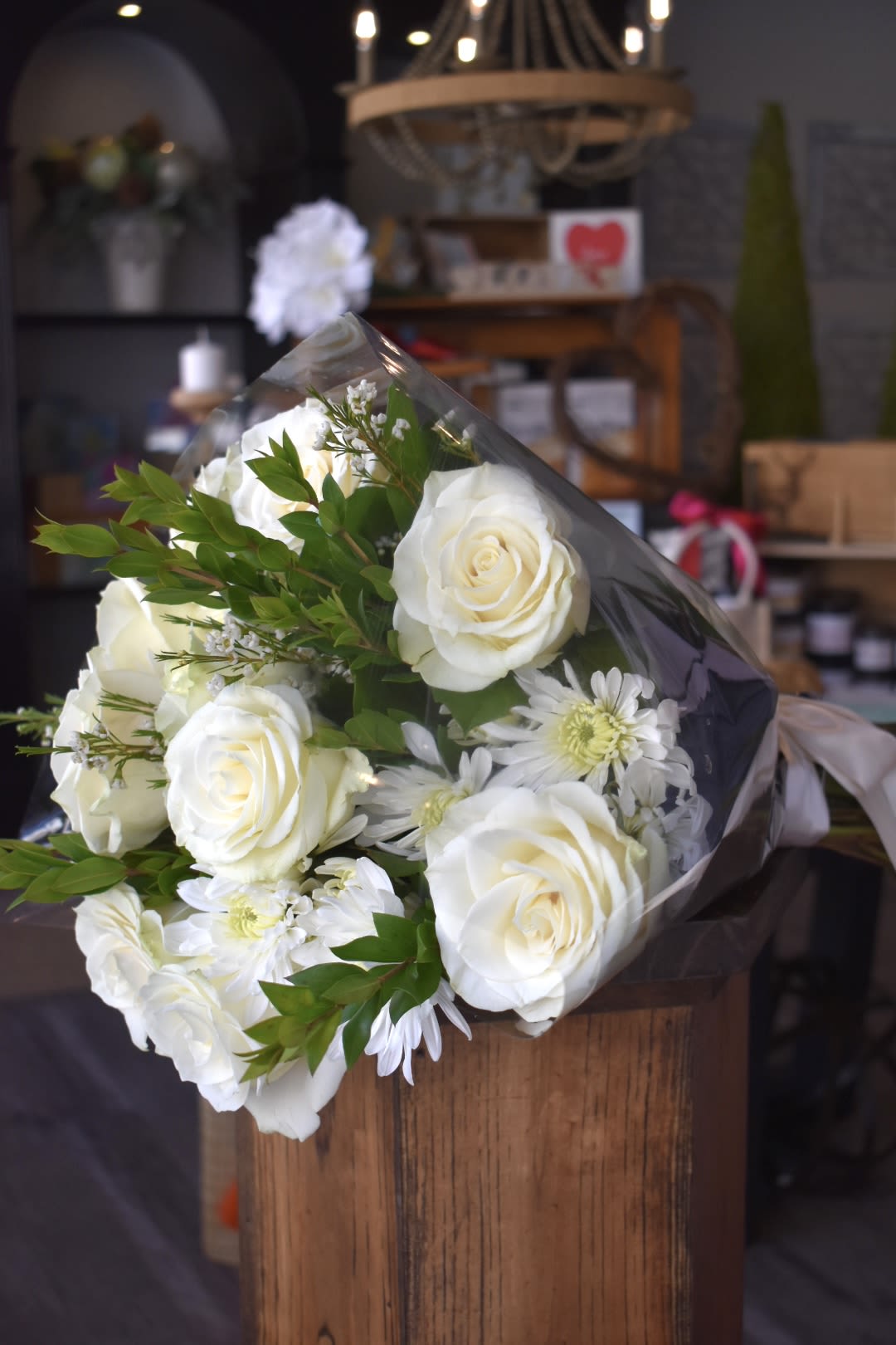ToG Rose Bouquet - Timeless elegance abounds with our combination of (1) dozen Playa Blanca roses and seasonal greens.