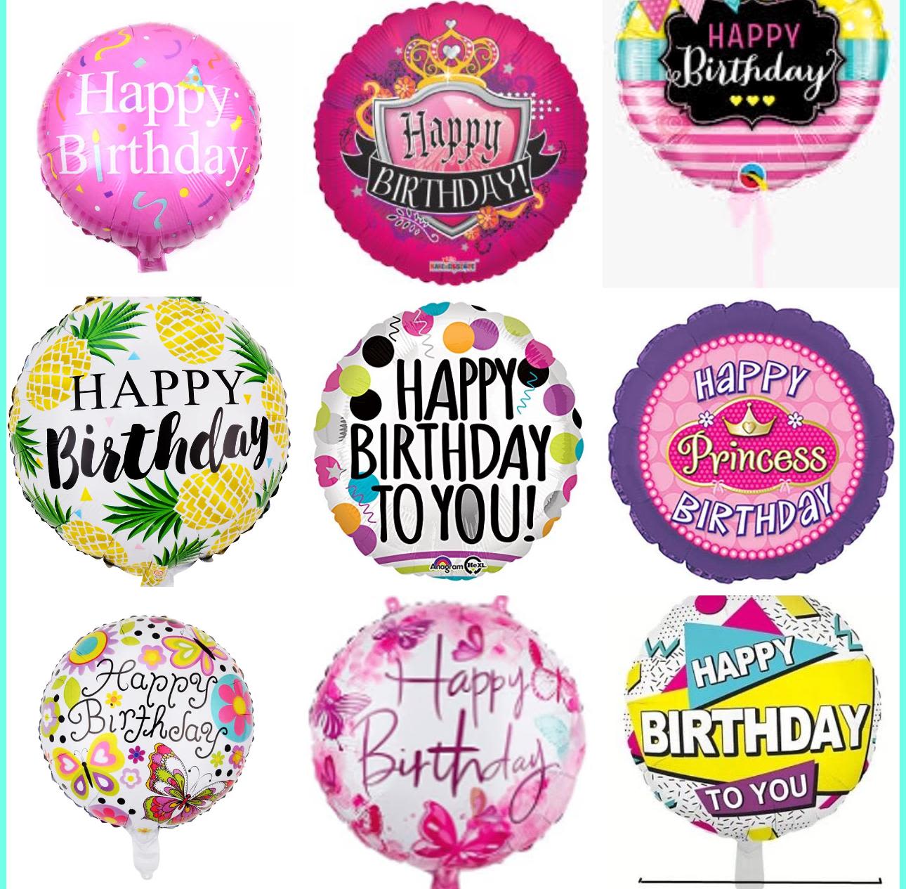 Happy birthday Balloon for HER  - Happy birthday helium filled Balloon for HER. we will chose one color for GIRL