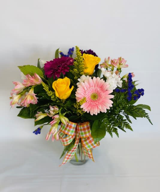 Love Story - Bright colored mixed flowers