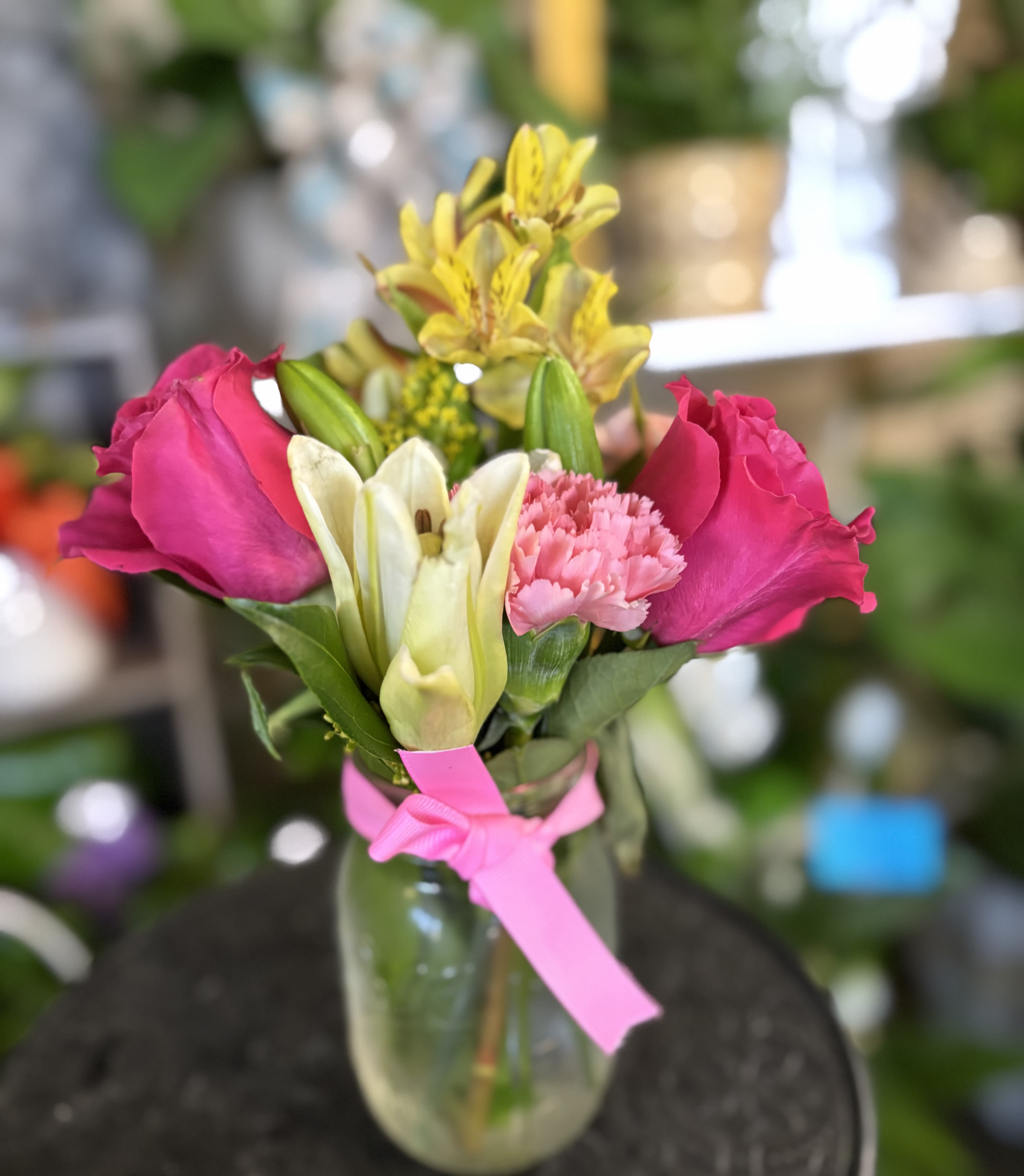 Floral Glass - Reasonable flower substitutions may be made due to availability