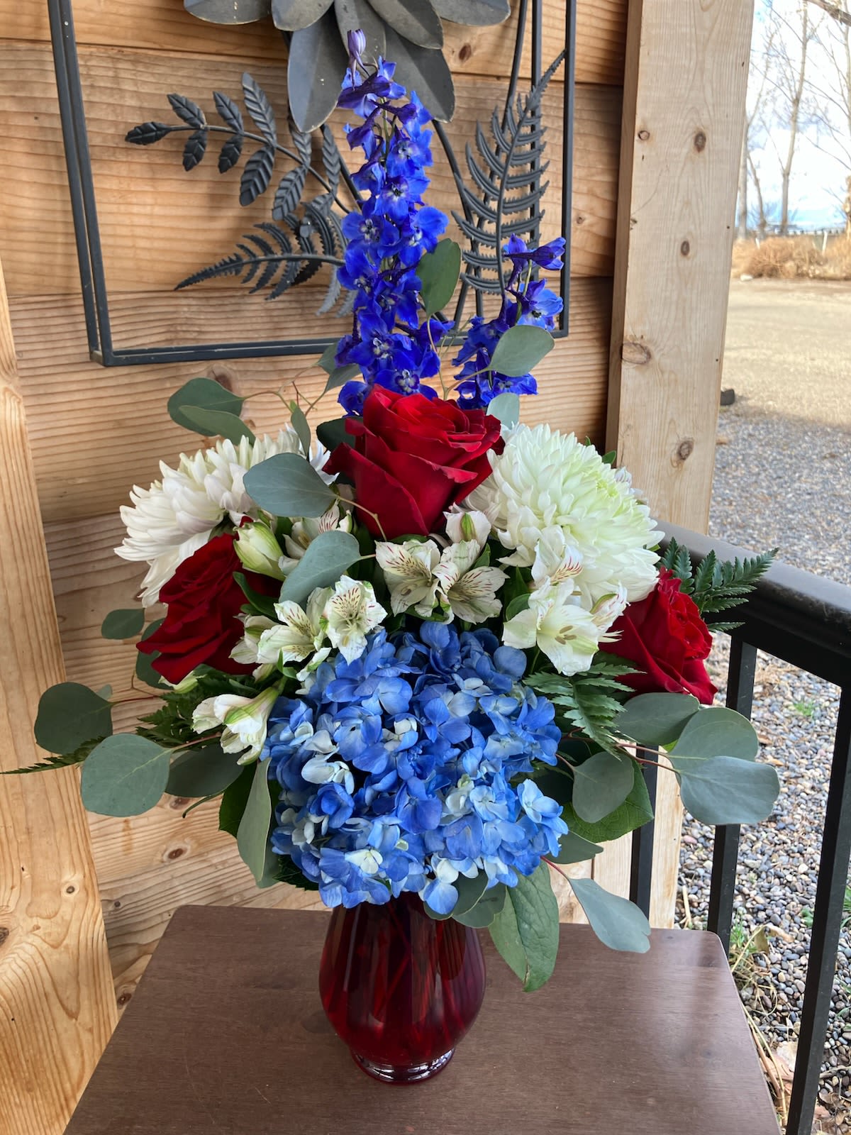 Patriot - A premium bouquet of red, white, and blue.