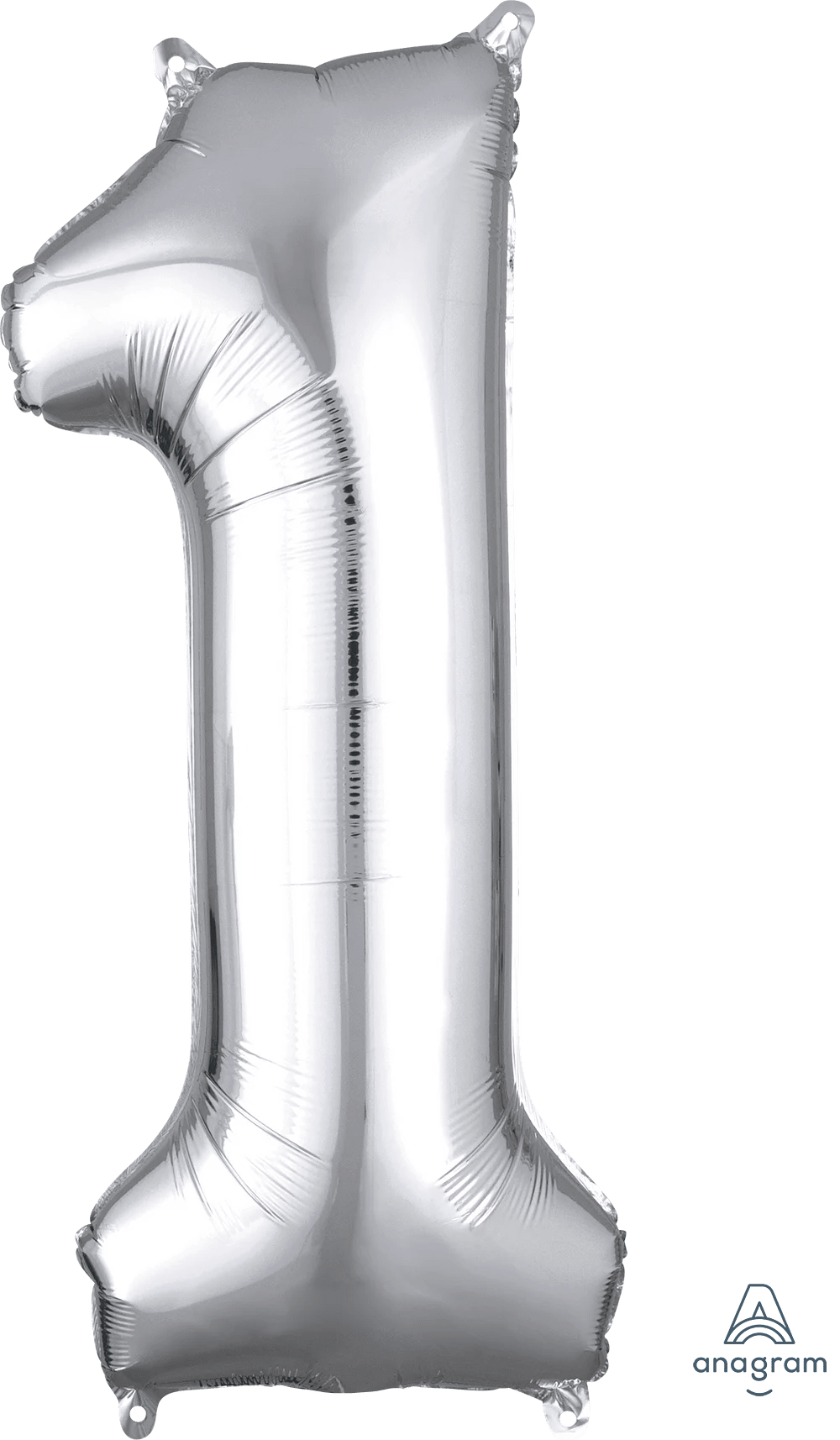 Silver number 1 foil balloon