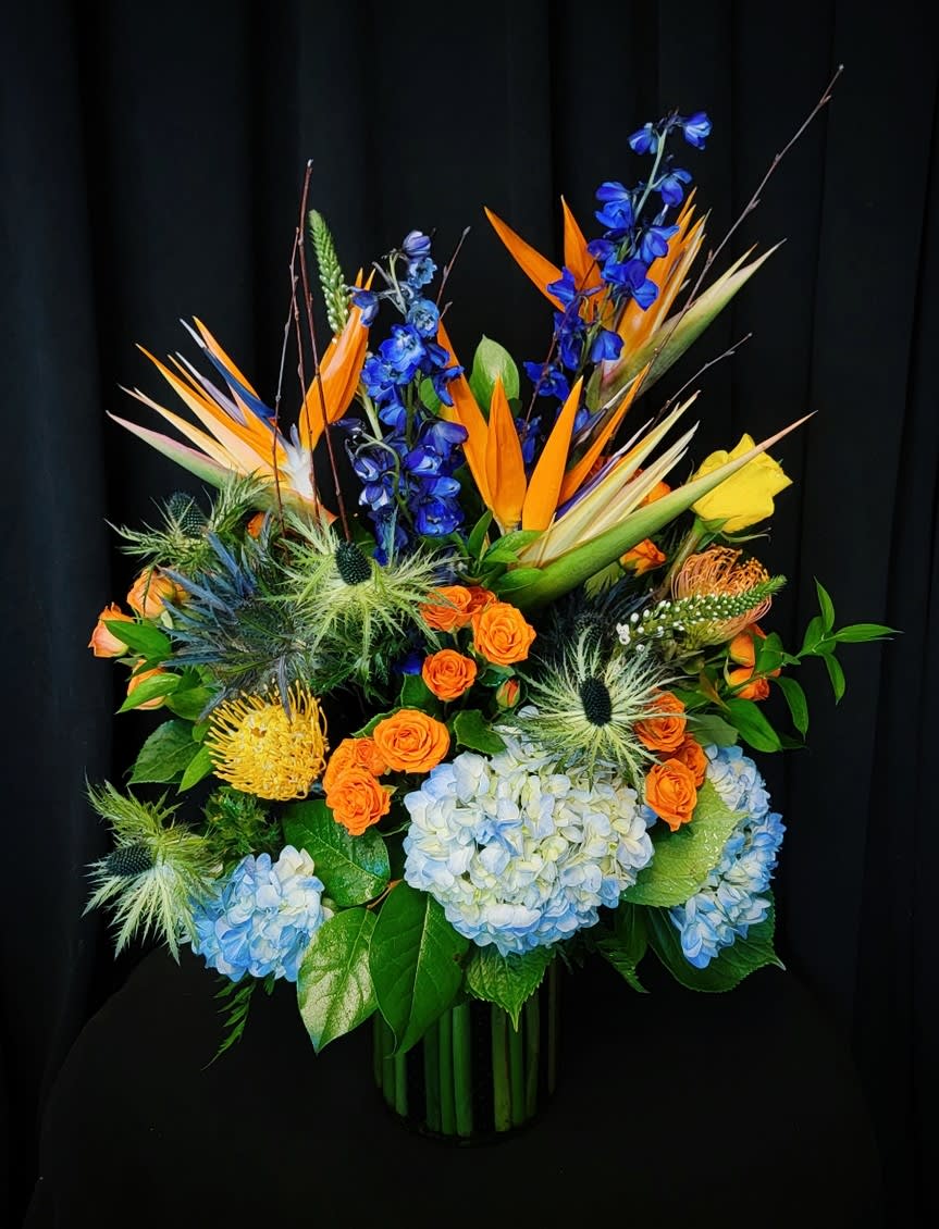 Tropical Jungle - Extra large arrangement featuring tropical blooms, for an island romance!