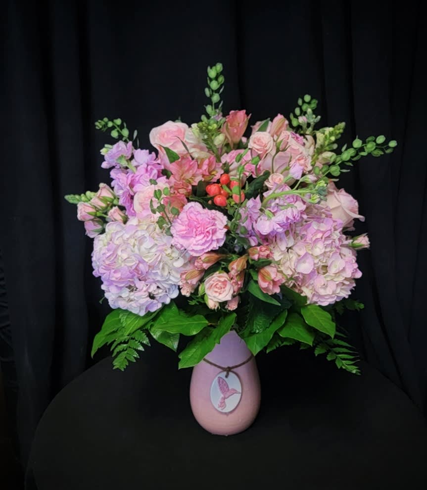 Pink Perfection - Perfectly pink-vase will vary
