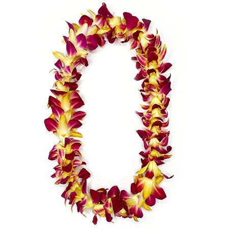 Single USC color lei - Single USC colors (Only available for pick up June 4th 2026) Please note that this lei is dyed to achieve these colors.