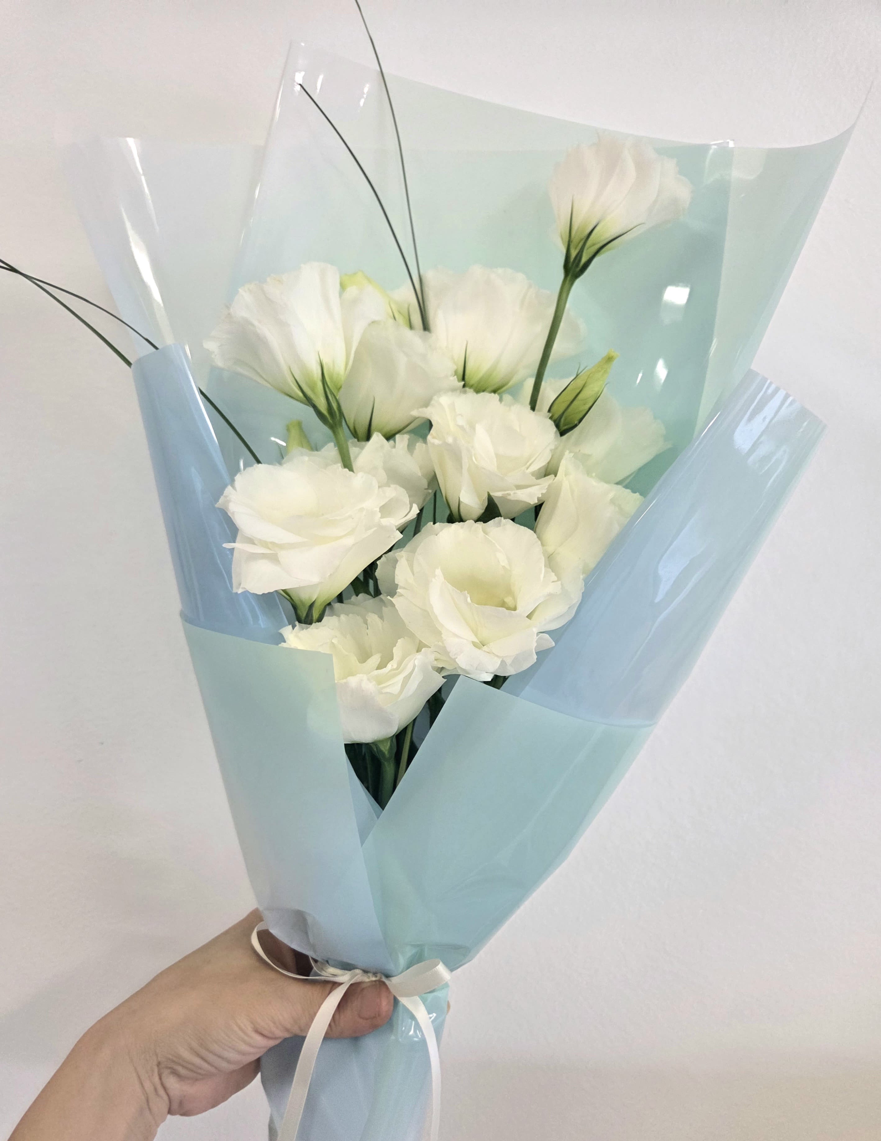 Graduation Bouquet (white &amp; Blue) - .