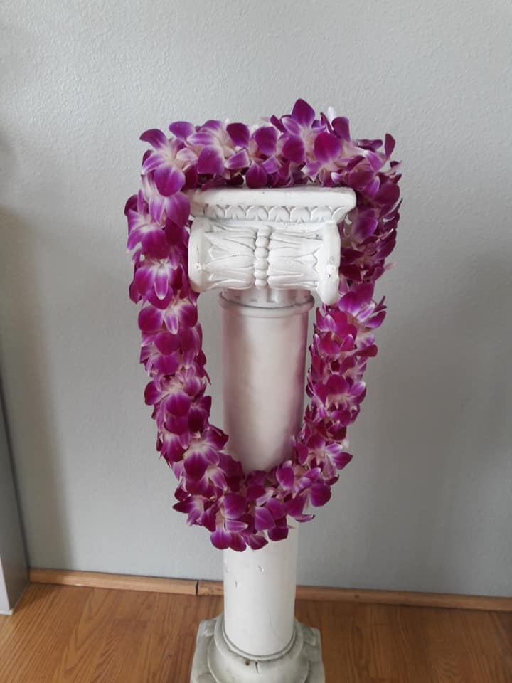 Double Orchid Lei  - Double orchid lei Perfect to Congratulate anyone on that amazing achievement. hand delivered to add smiles and show how Proud of the Graduate you are 
