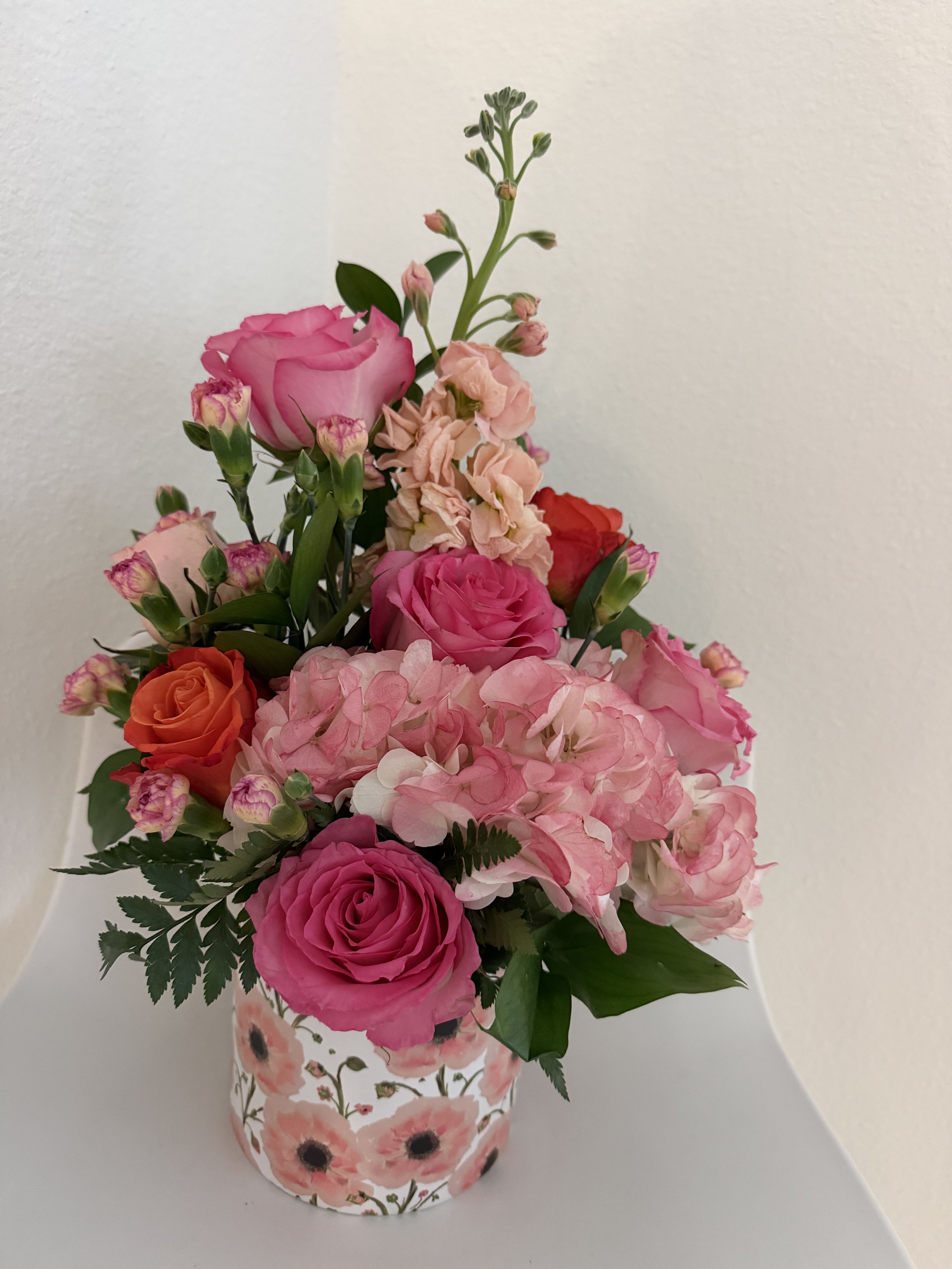 Blush Garden Delight - We can make your arrangement with the same wrapped flowers