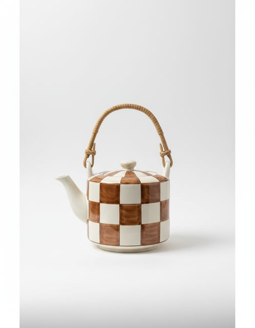Checkered Tea Kettle - Checkered tea kettle